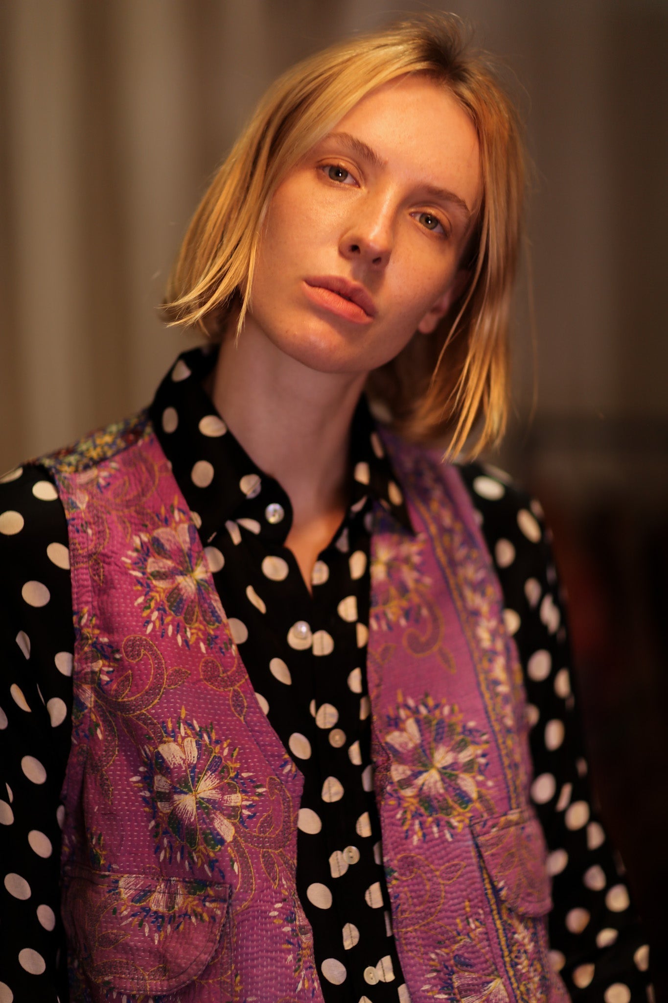 MARLENE KANTHA GILET LAVENDER FIELD - MOMO STUDIO BERLIN - Berlin Concept Store - sustainable & ethical fashion