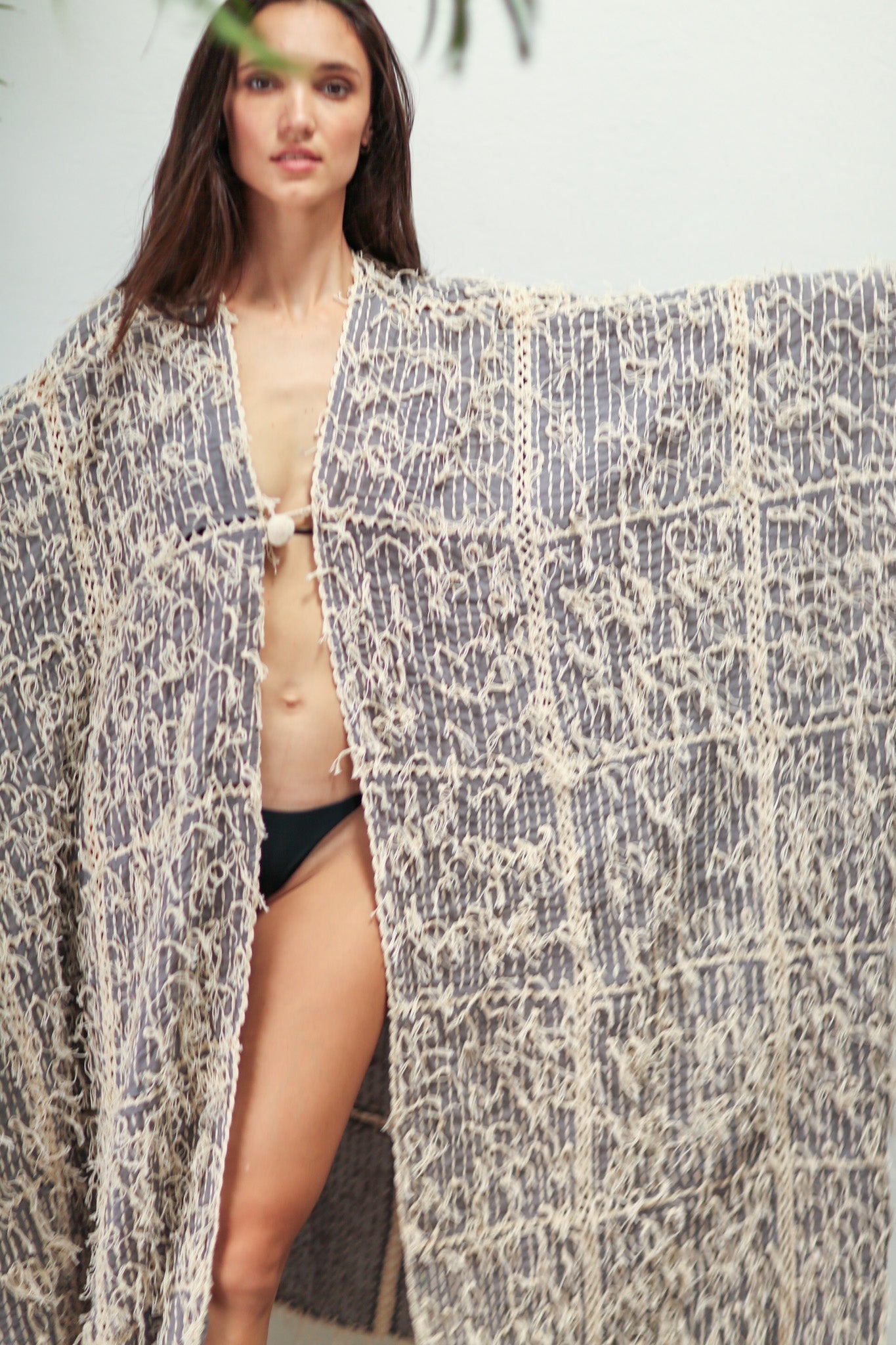 MAXI KIMONO HAND STITCH BONYU - MOMO STUDIO BERLIN - Berlin Concept Store - sustainable & ethical fashion