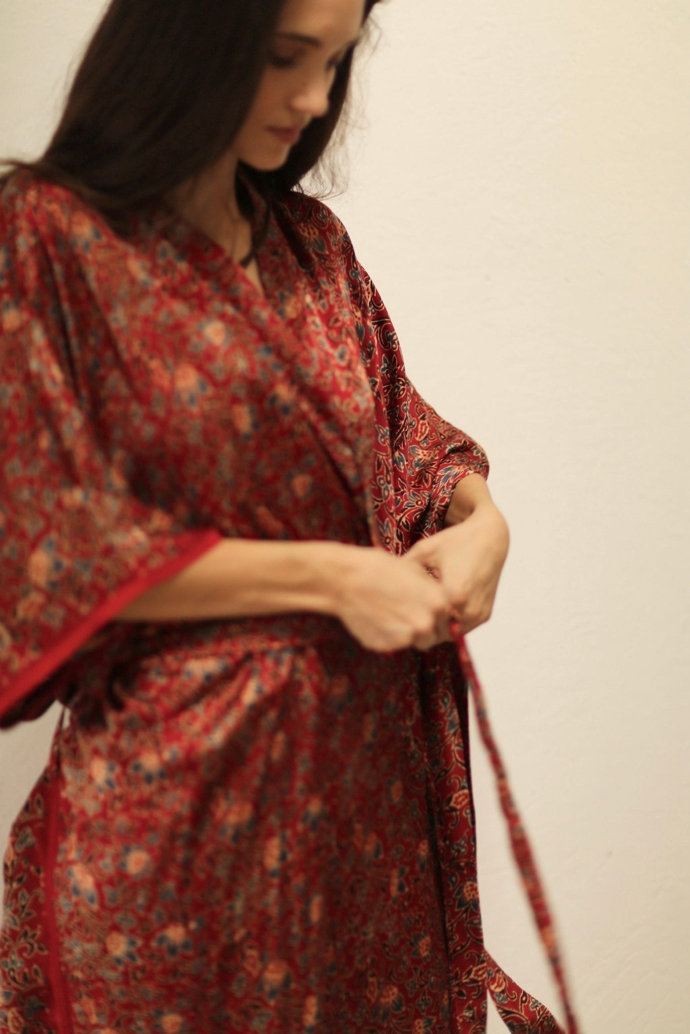 MONUS FLOWER MODAL SILK KIMONO - MOMO STUDIO BERLIN - Berlin Concept Store - sustainable & ethical fashion