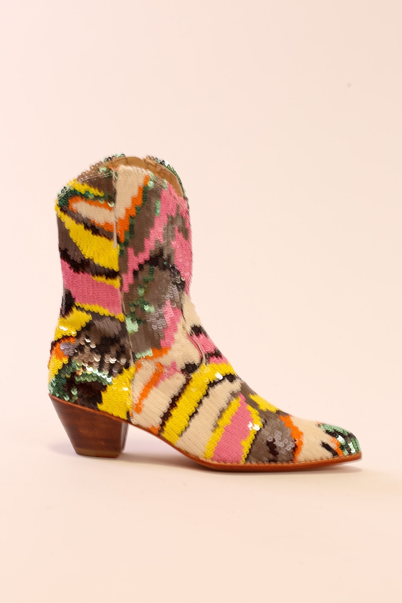 MULTI MIX SEQUIN EMBROIDERED BOOTS CHACHA - MOMO STUDIO BERLIN - Berlin Concept Store - sustainable & ethical fashion