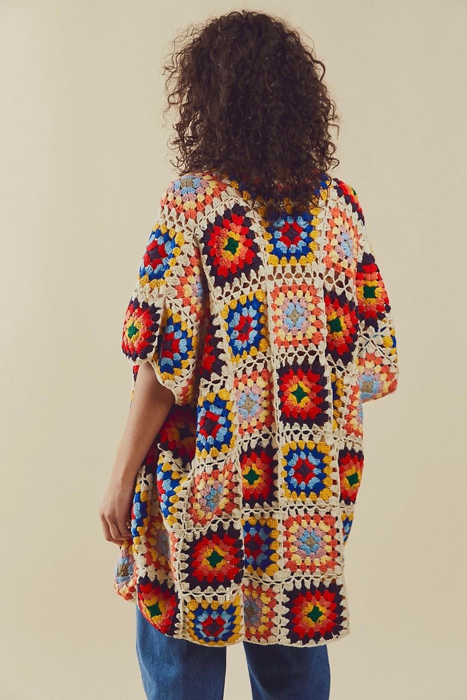 NONI HAND CROCHET PONCHO KIMONO JACKET - MOMO STUDIO BERLIN - Berlin Concept Store - sustainable & ethical fashion