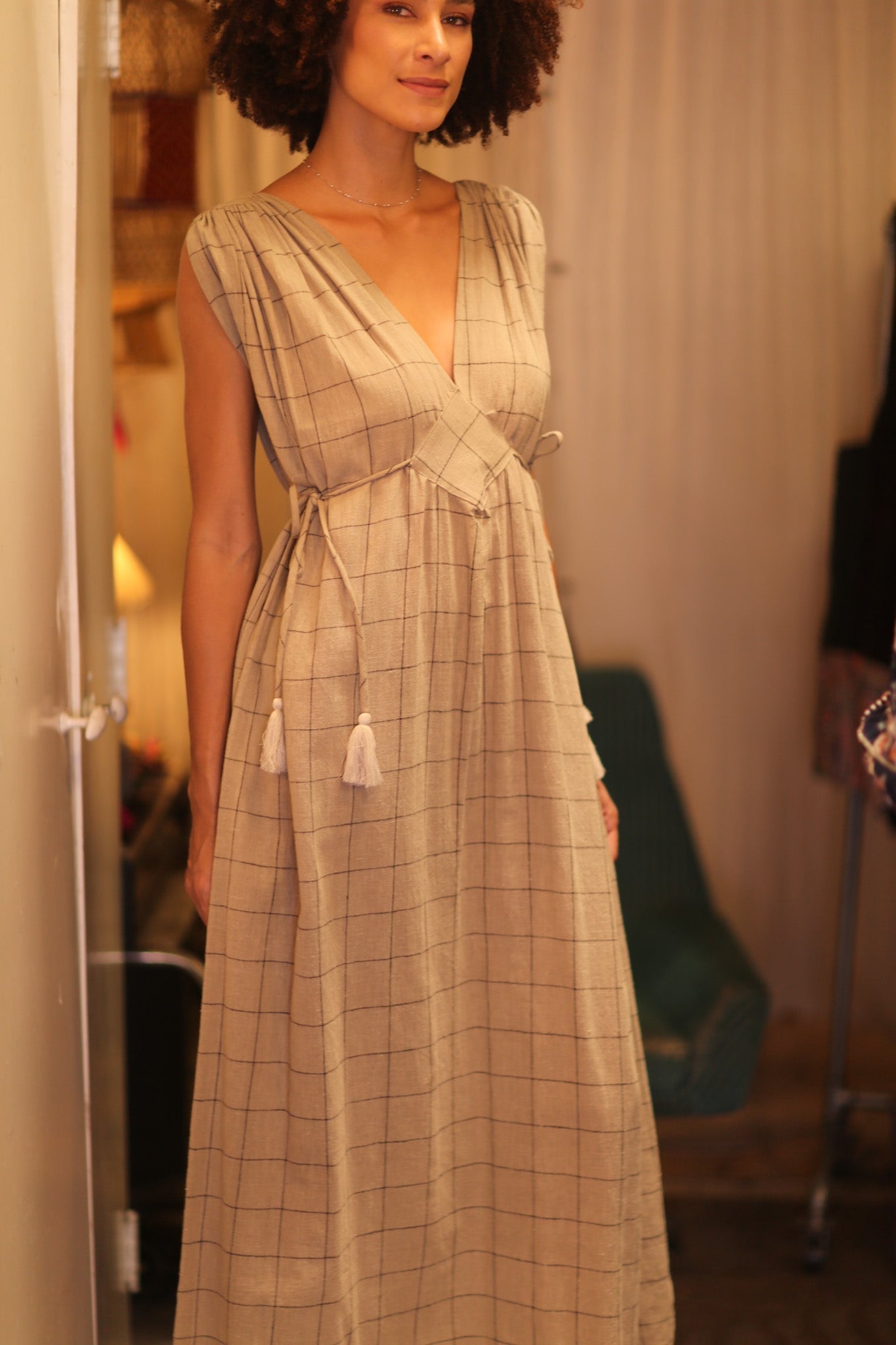 ORGANIC HANDWOVEN COTTON DRESS VICTORIA - MOMO STUDIO BERLIN - Berlin Concept Store - sustainable & ethical fashion