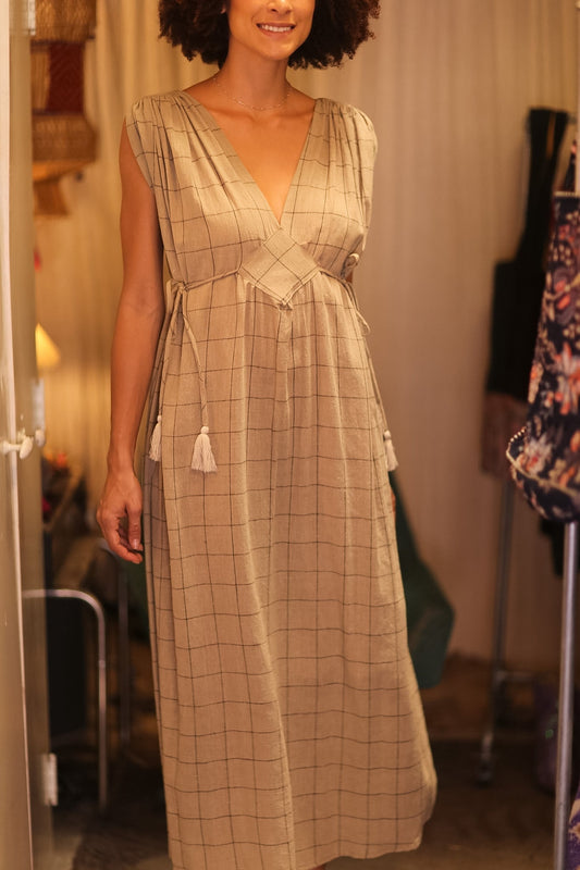 ORGANIC HANDWOVEN COTTON DRESS VICTORIA - MOMO STUDIO BERLIN - Berlin Concept Store - sustainable & ethical fashion