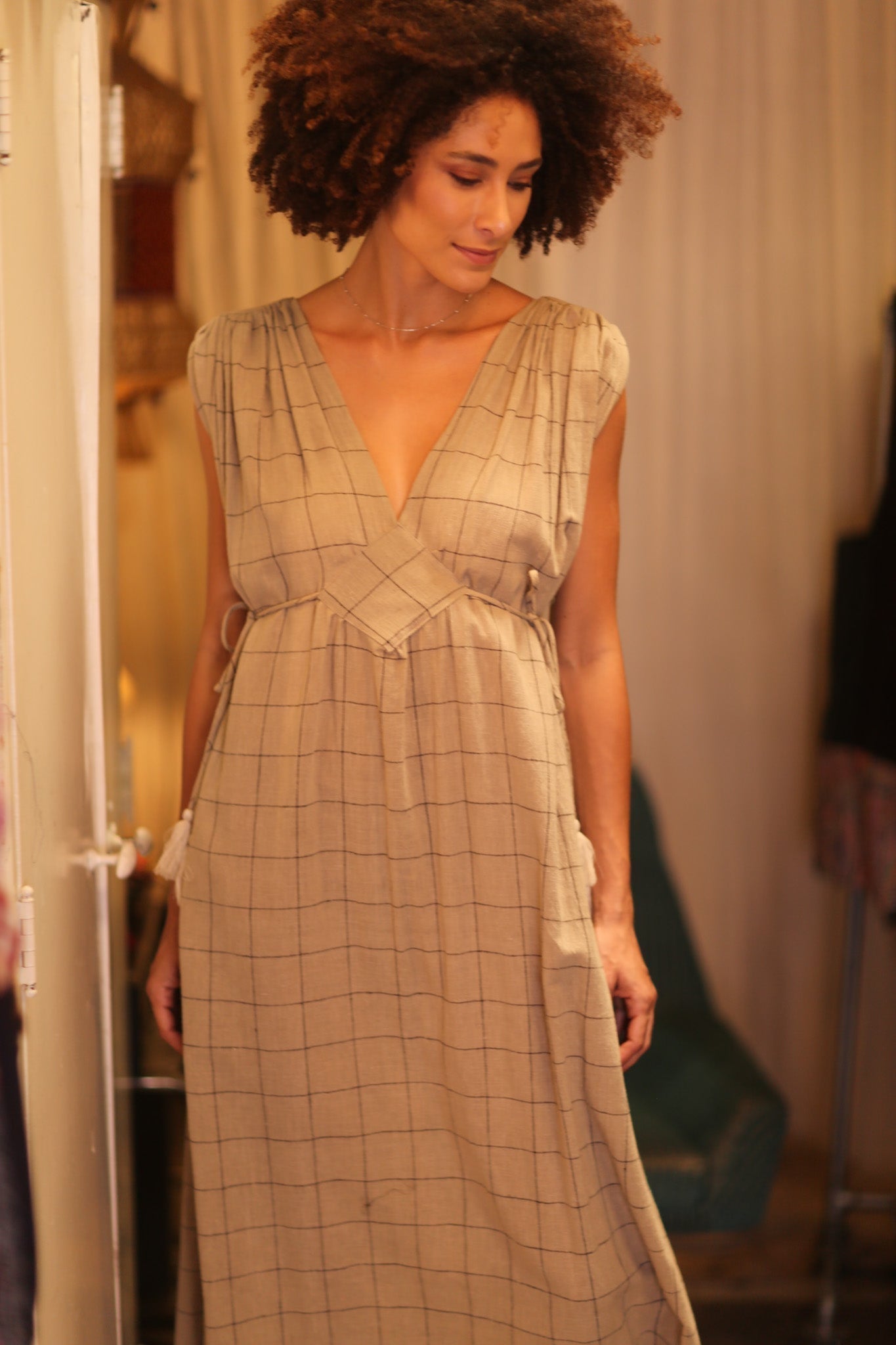 ORGANIC HANDWOVEN COTTON DRESS VICTORIA - MOMO STUDIO BERLIN - Berlin Concept Store - sustainable & ethical fashion