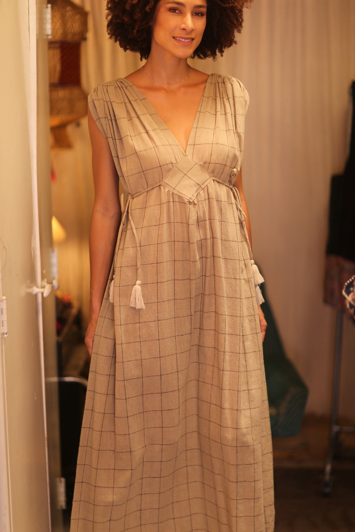 ORGANIC HANDWOVEN COTTON DRESS VICTORIA - MOMO STUDIO BERLIN - Berlin Concept Store - sustainable & ethical fashion