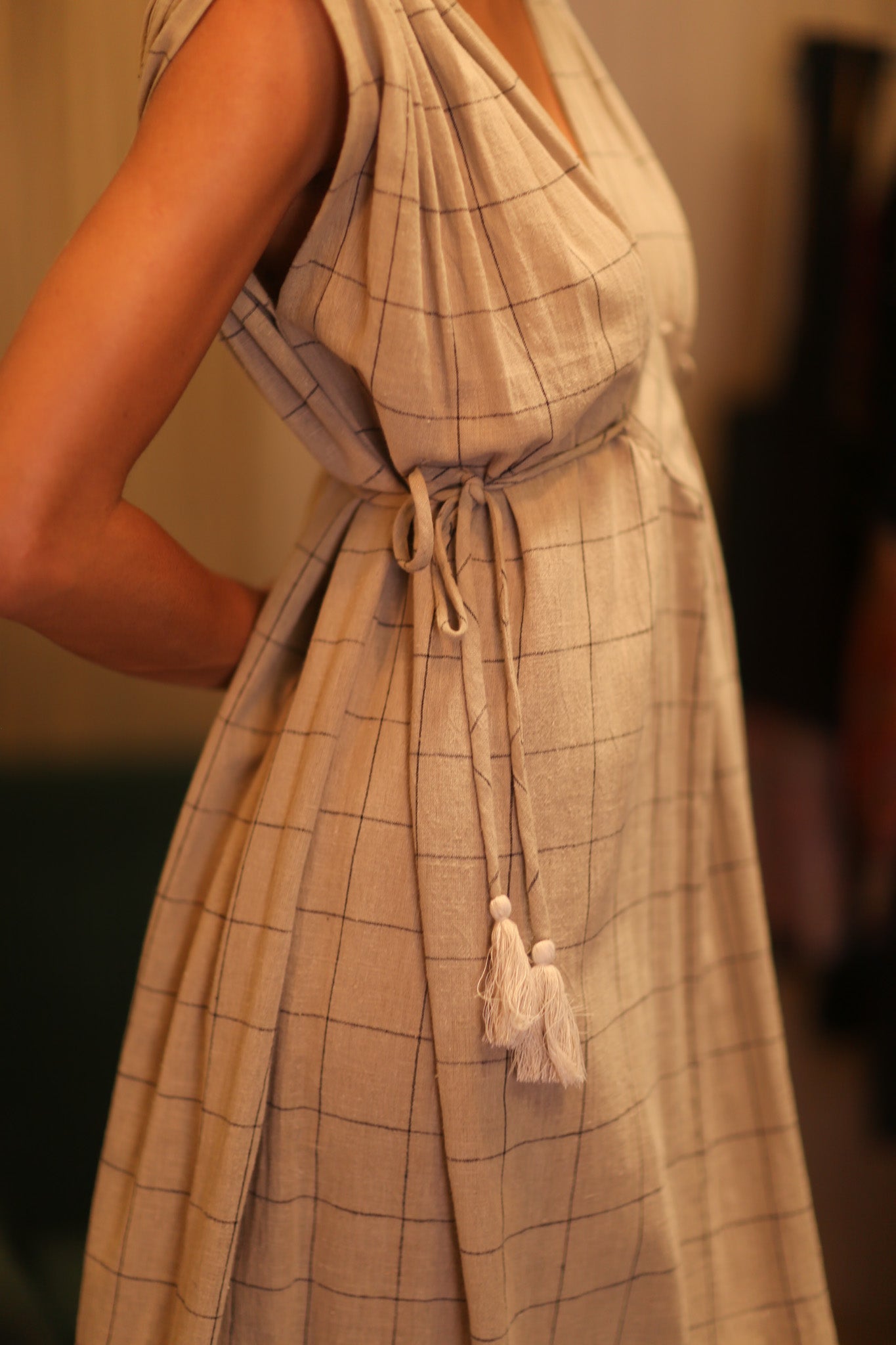 ORGANIC HANDWOVEN COTTON DRESS VICTORIA - MOMO STUDIO BERLIN - Berlin Concept Store - sustainable & ethical fashion