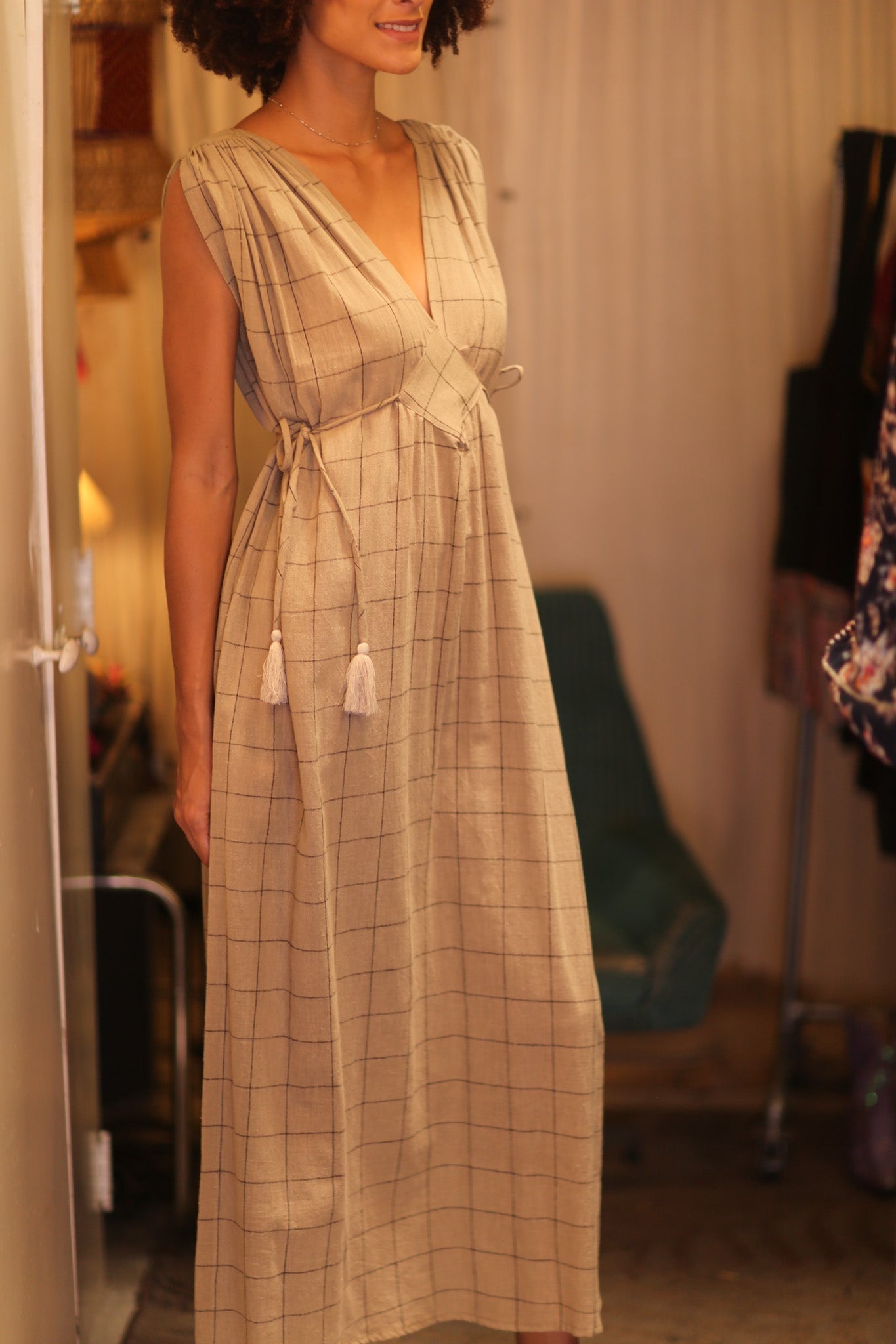 ORGANIC HANDWOVEN COTTON DRESS VICTORIA - MOMO STUDIO BERLIN - Berlin Concept Store - sustainable & ethical fashion