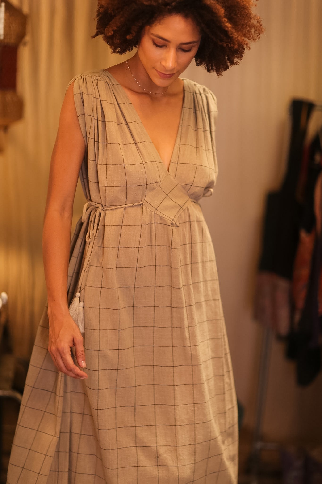 ORGANIC HANDWOVEN COTTON DRESS VICTORIA - MOMO STUDIO BERLIN - Berlin Concept Store - sustainable & ethical fashion