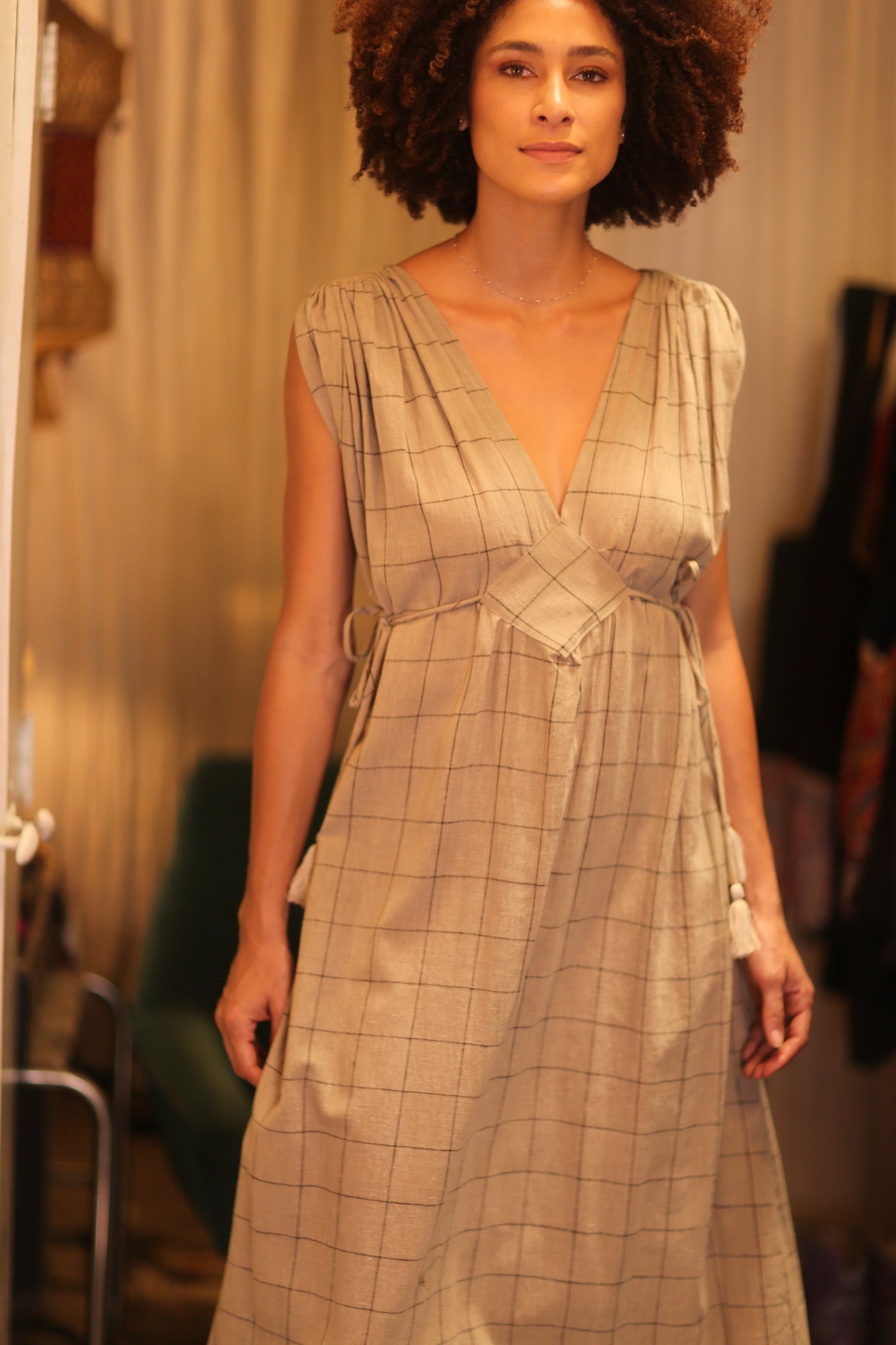 ORGANIC HANDWOVEN COTTON DRESS VICTORIA - MOMO STUDIO BERLIN - Berlin Concept Store - sustainable & ethical fashion