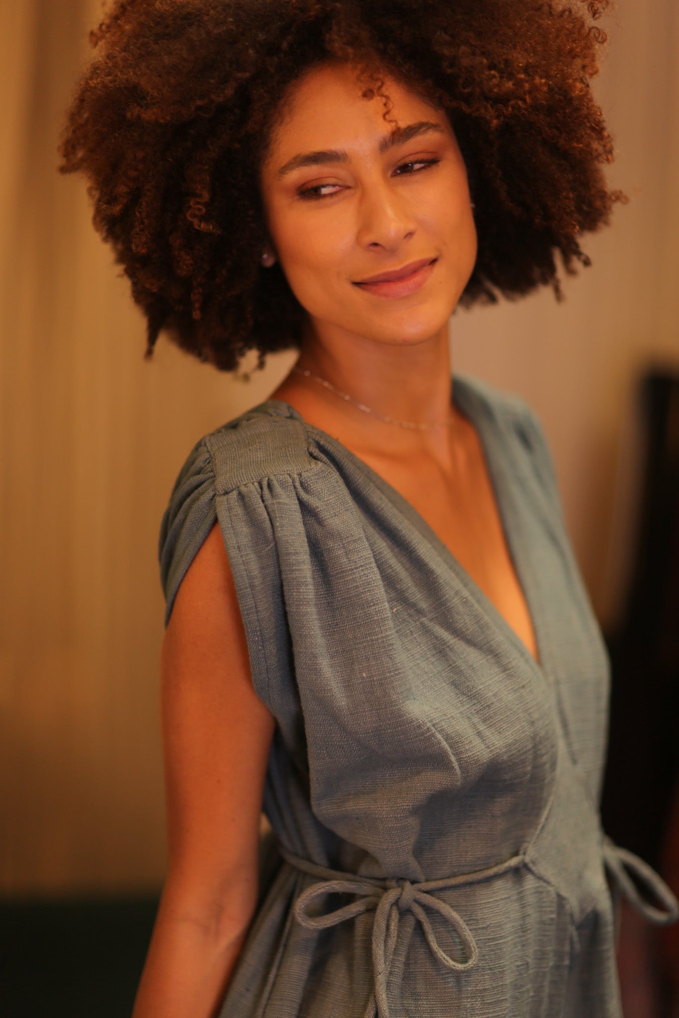 ORGANIC HANDWOVEN COTTON VICTORIA LEADBLUE - MOMO STUDIO BERLIN - Berlin Concept Store - sustainable & ethical fashion