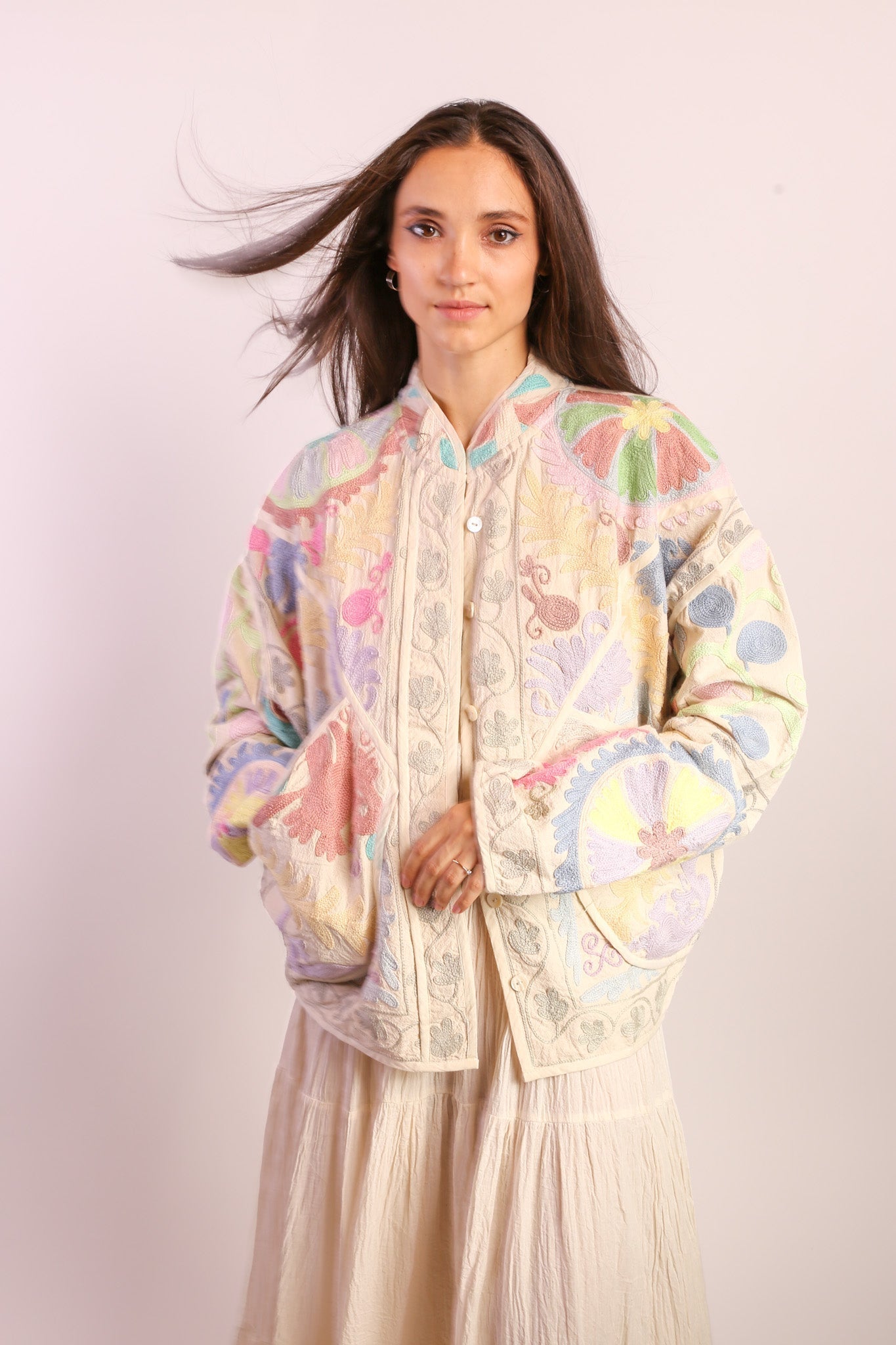 PASTEL COLOR KANTHA JACKET TILO - MOMO STUDIO BERLIN - Berlin Concept Store - sustainable & ethical fashion