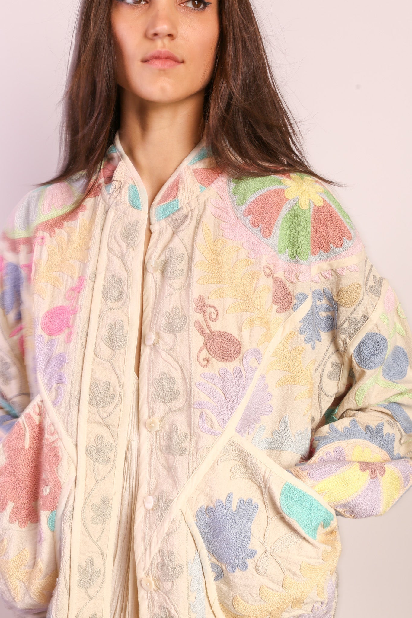 PASTEL COLOR KANTHA JACKET TILO - MOMO STUDIO BERLIN - Berlin Concept Store - sustainable & ethical fashion