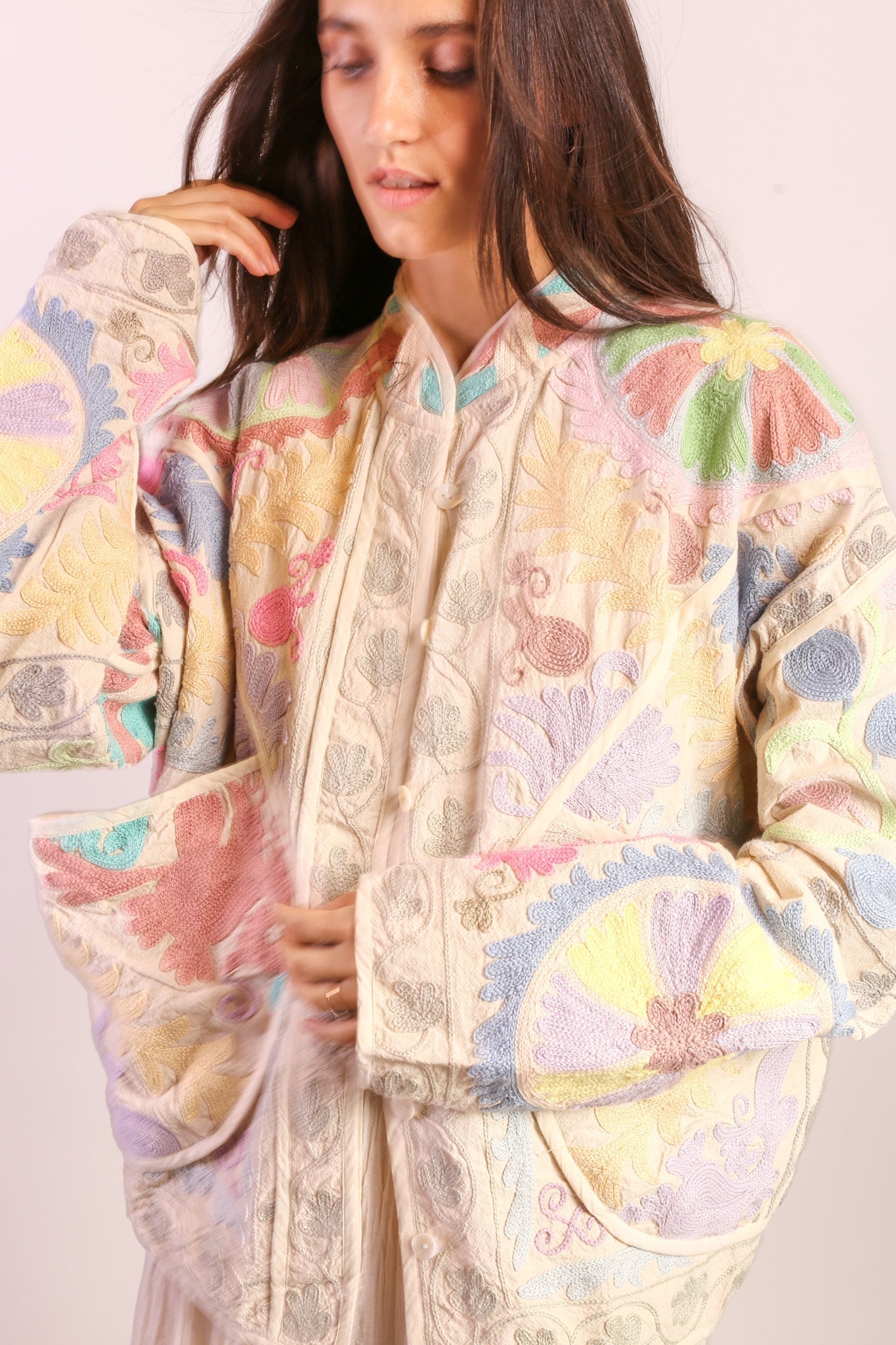 PASTEL COLOR KANTHA JACKET TILO - MOMO STUDIO BERLIN - Berlin Concept Store - sustainable & ethical fashion