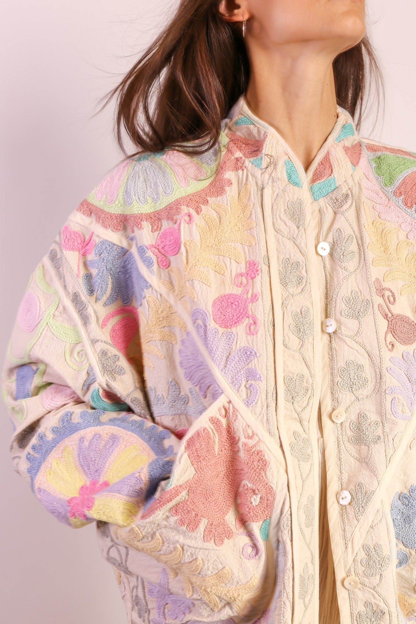 PASTEL COLOR KANTHA JACKET TILO - MOMO STUDIO BERLIN - Berlin Concept Store - sustainable & ethical fashion