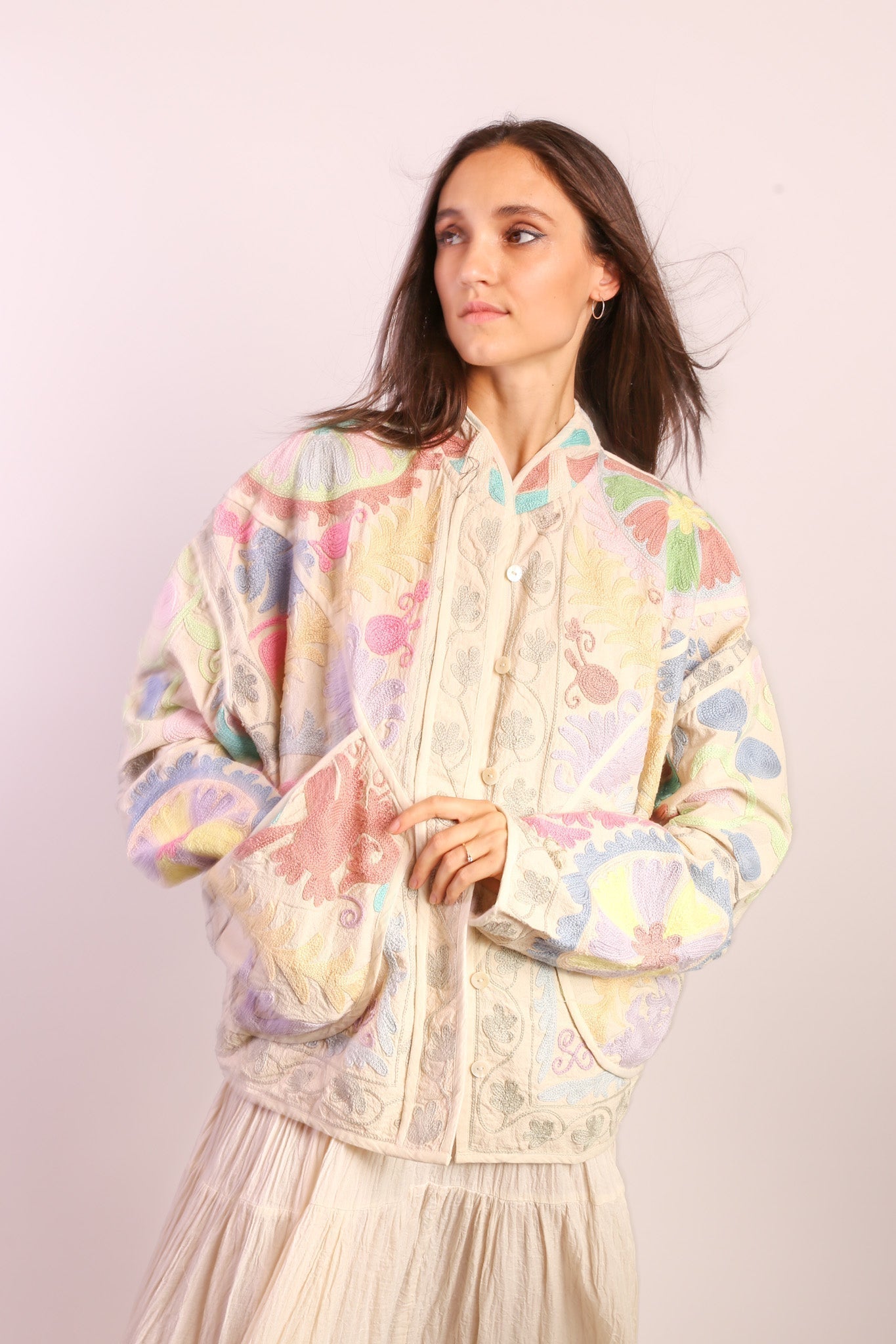 PASTEL COLOR KANTHA JACKET TILO - MOMO STUDIO BERLIN - Berlin Concept Store - sustainable & ethical fashion