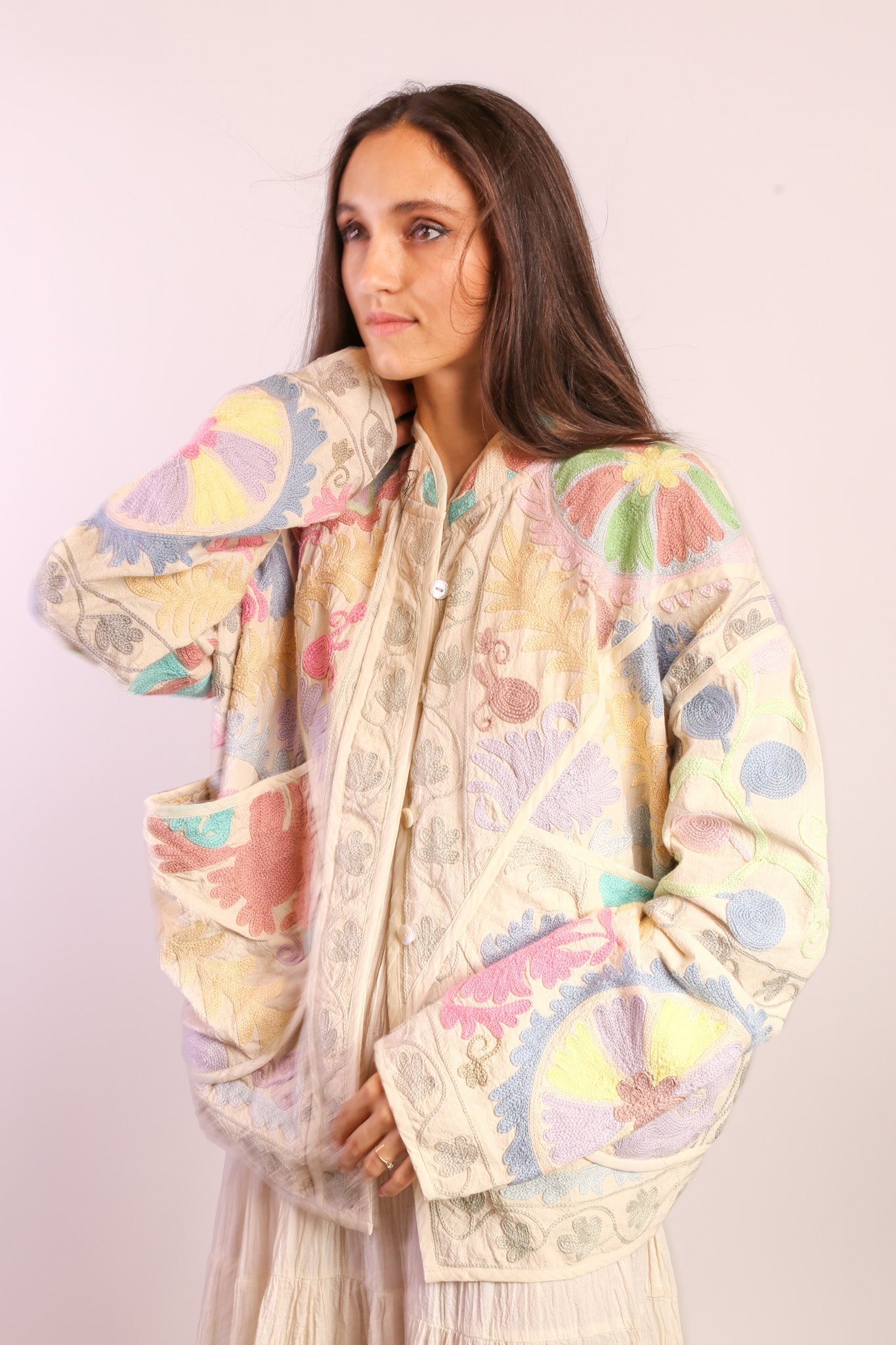 PASTEL COLOR KANTHA JACKET TILO - MOMO STUDIO BERLIN - Berlin Concept Store - sustainable & ethical fashion