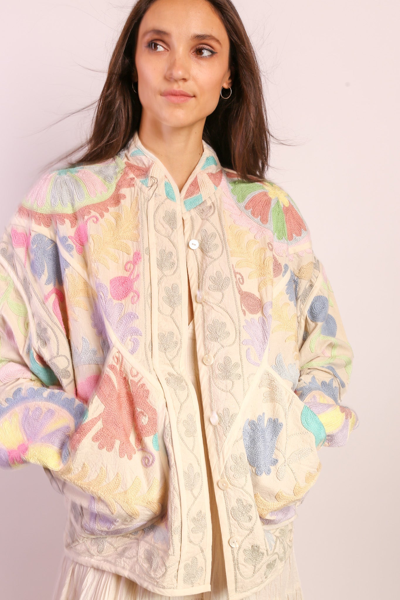 PASTEL COLOR KANTHA JACKET TILO - MOMO STUDIO BERLIN - Berlin Concept Store - sustainable & ethical fashion