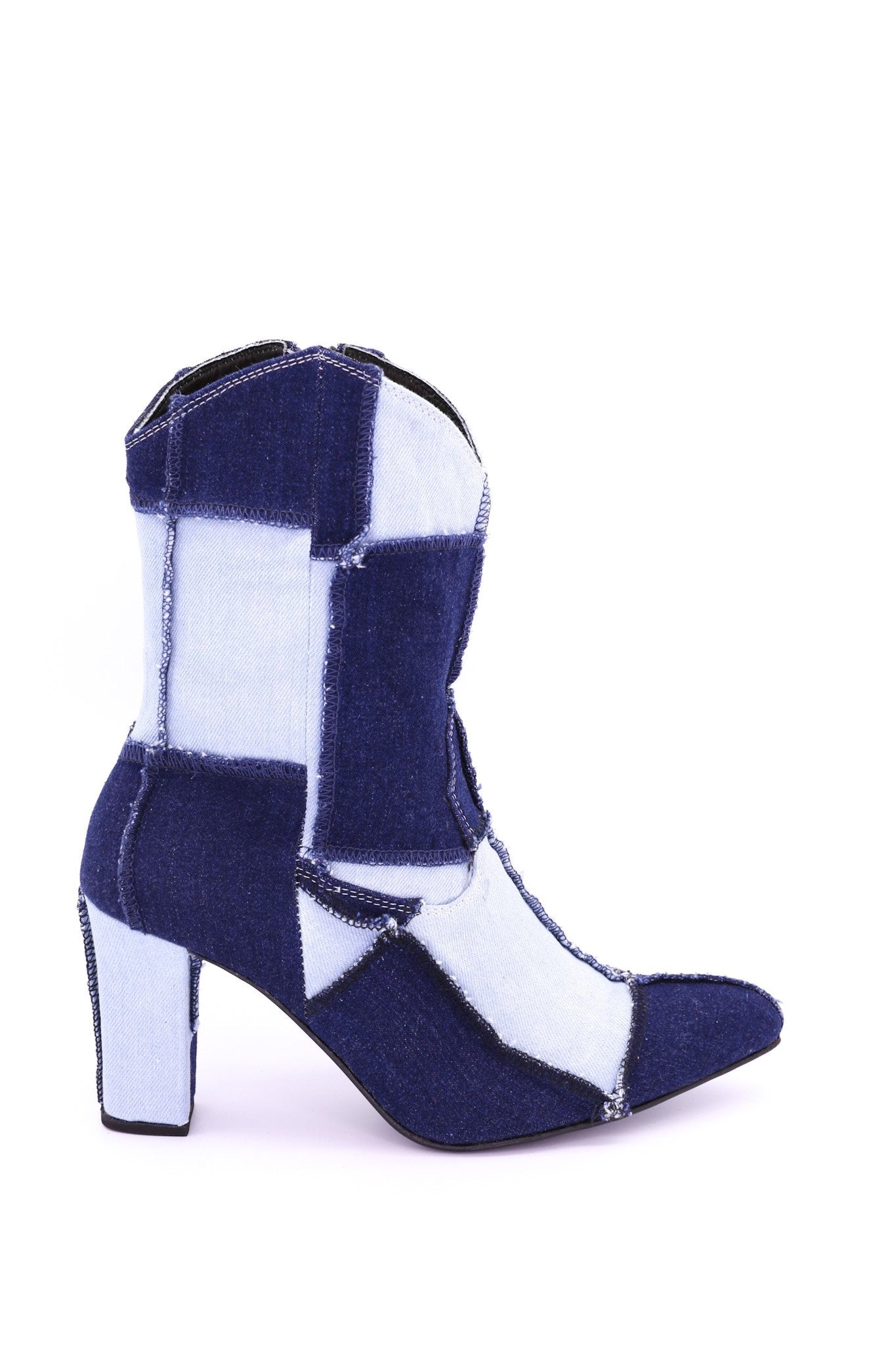 PATCHWORK DENIM BOOTS LENNI - MOMO STUDIO BERLIN - Berlin Concept Store - sustainable & ethical fashion