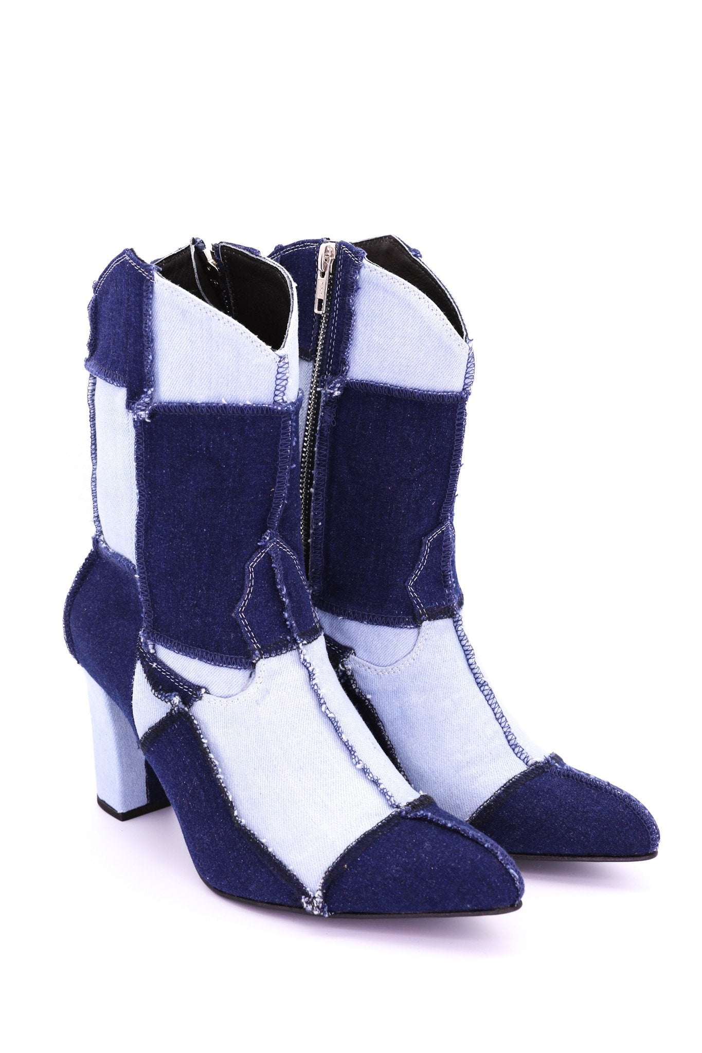 PATCHWORK DENIM BOOTS LENNI - MOMO STUDIO BERLIN - Berlin Concept Store - sustainable & ethical fashion