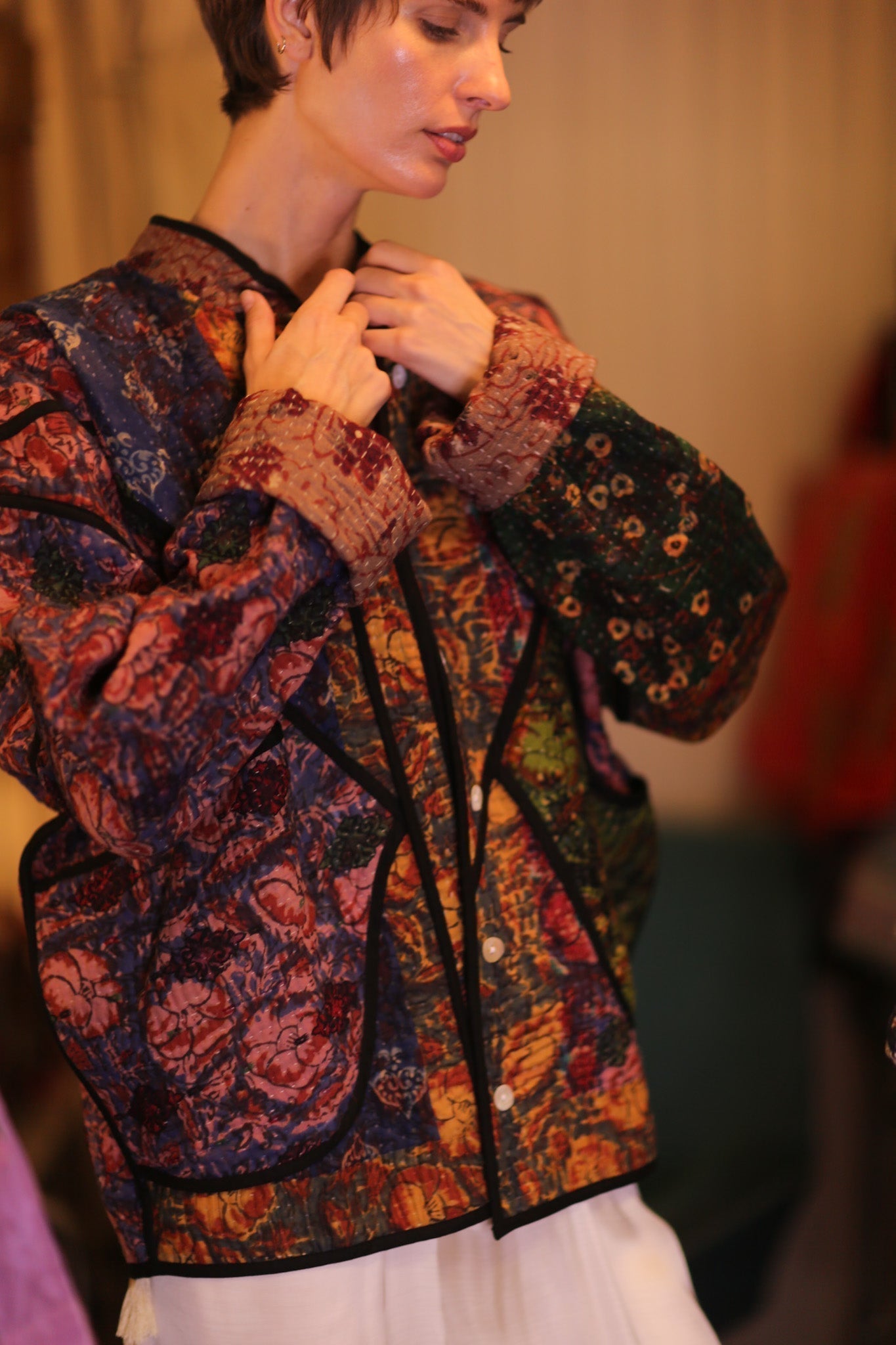 PATCHWORK KANTHA JACKET LIEBLINGS - MOMO STUDIO BERLIN - Berlin Concept Store - sustainable & ethical fashion