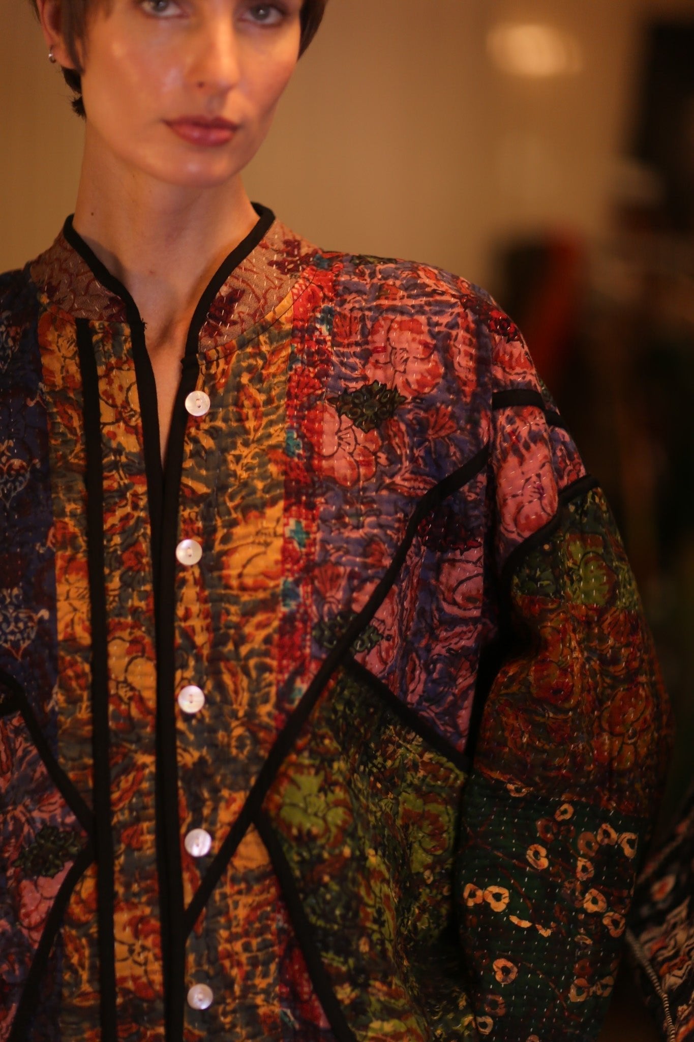 PATCHWORK KANTHA JACKET LIEBLINGS - MOMO STUDIO BERLIN - Berlin Concept Store - sustainable & ethical fashion