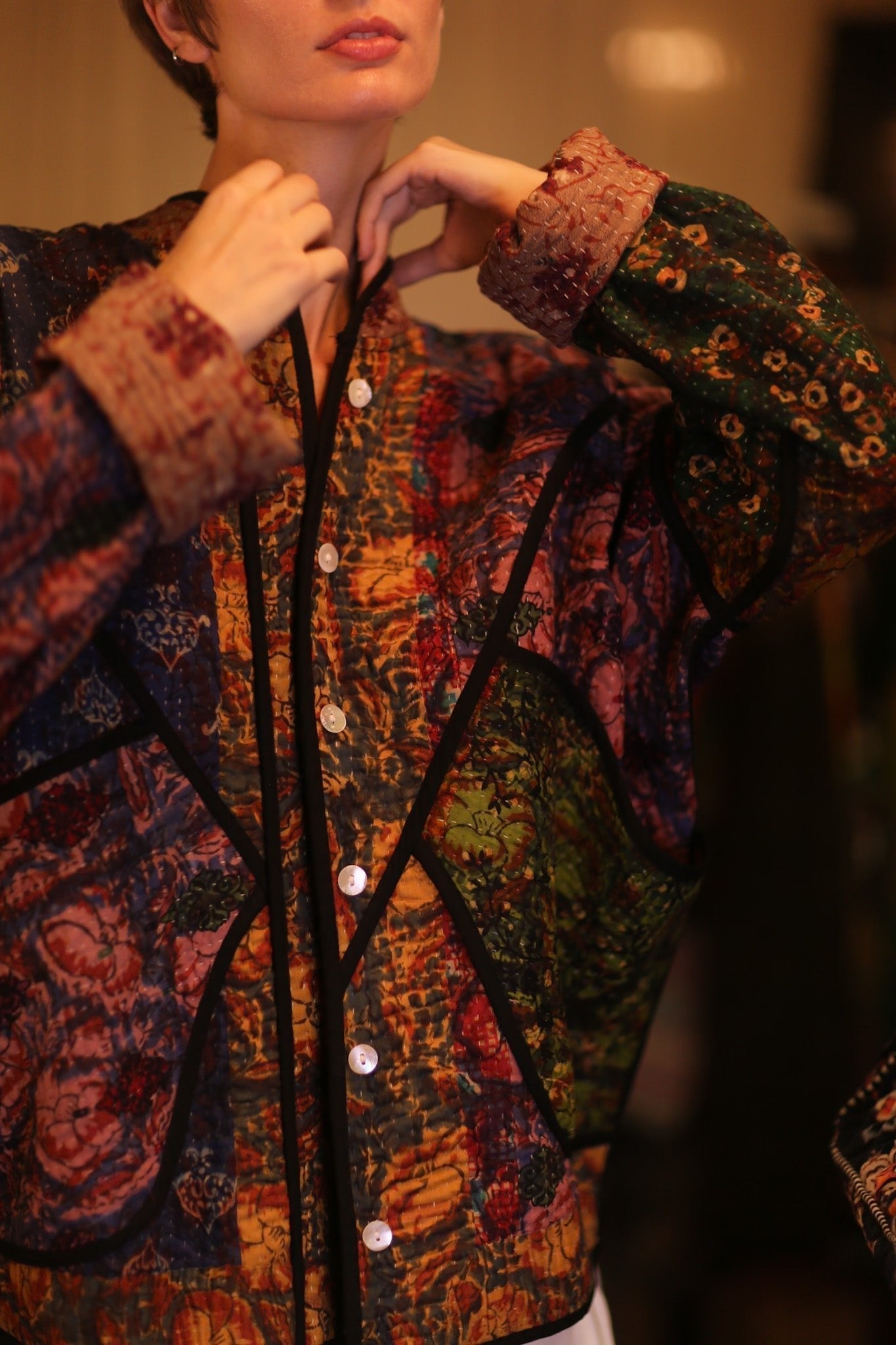 PATCHWORK KANTHA JACKET LIEBLINGS - MOMO STUDIO BERLIN - Berlin Concept Store - sustainable & ethical fashion