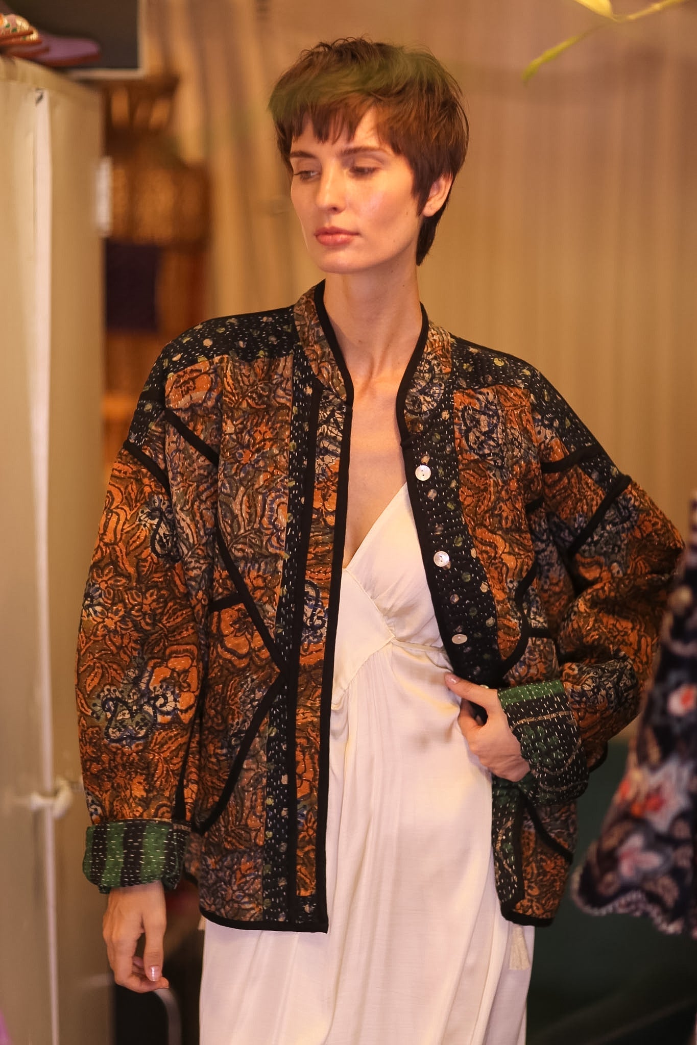 PATCHWORK KANTHA JACKET MOSAIC - MOMO STUDIO BERLIN - Berlin Concept Store - sustainable & ethical fashion