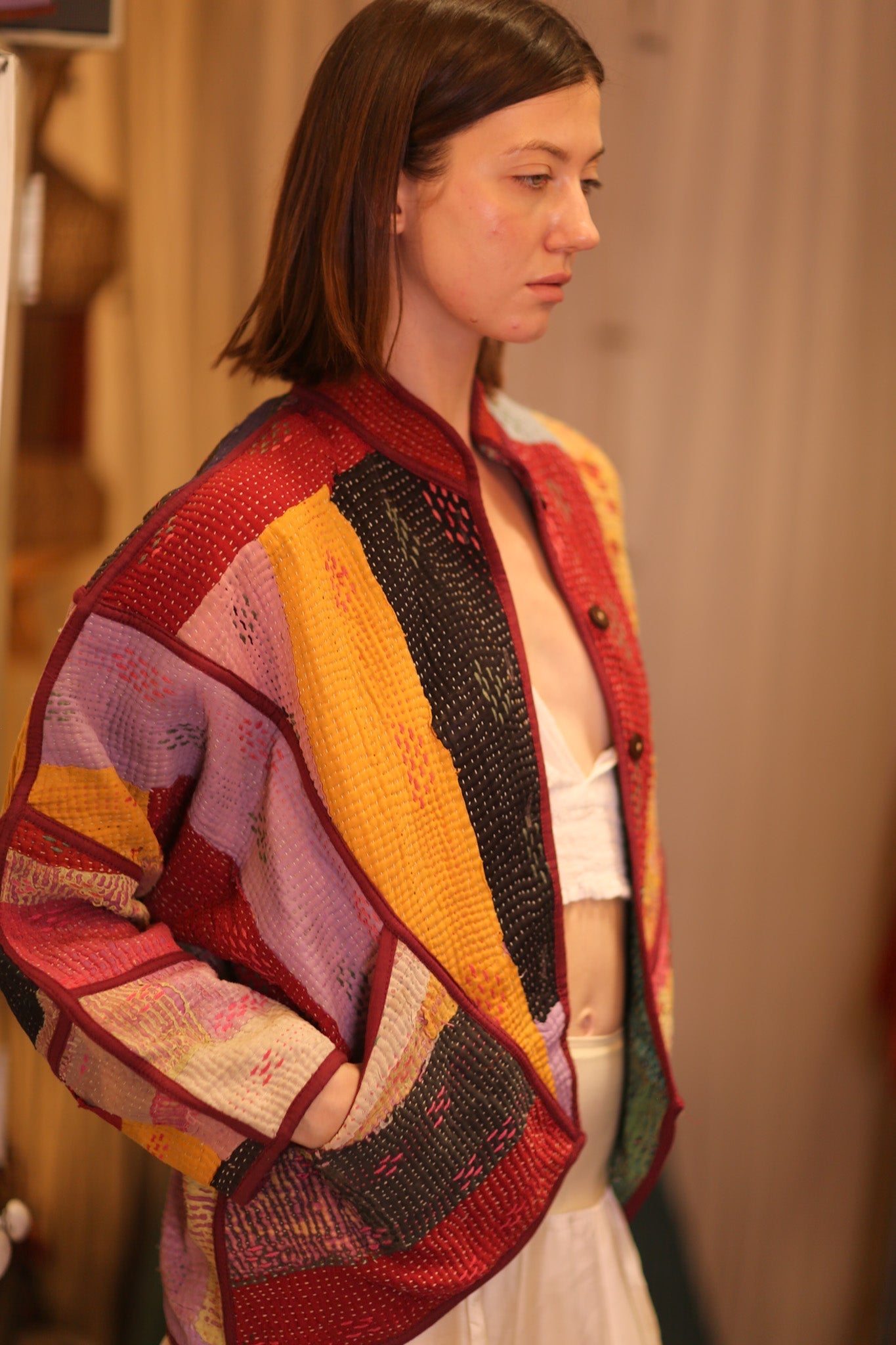 PATCHWORK PATTERN KANTHA JACKET ARPITASINGH - MOMO STUDIO BERLIN - Berlin Concept Store - sustainable & ethical fashion