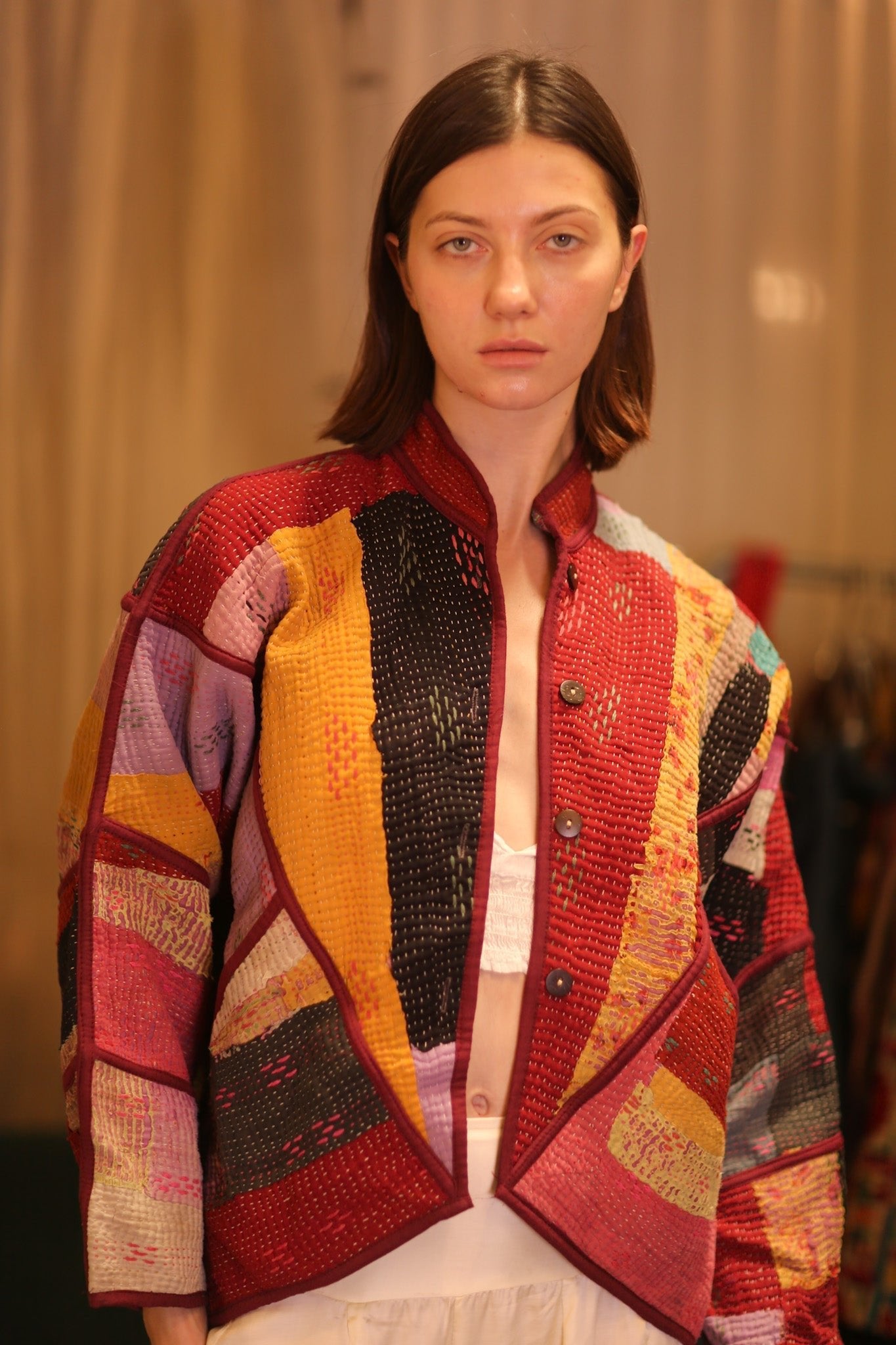 PATCHWORK PATTERN KANTHA JACKET ARPITASINGH - MOMO STUDIO BERLIN - Berlin Concept Store - sustainable & ethical fashion