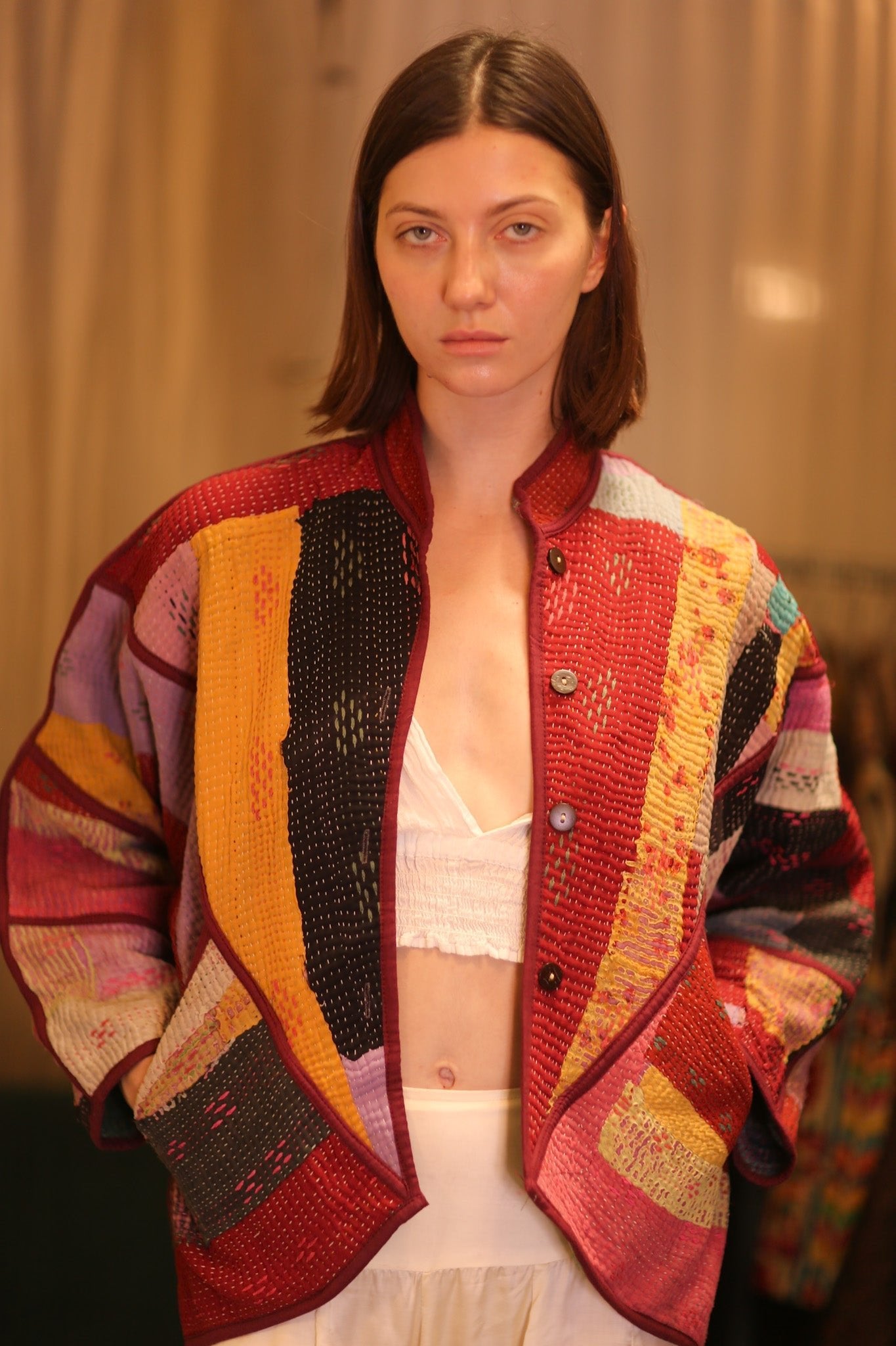 PATCHWORK PATTERN KANTHA JACKET ARPITASINGH - MOMO STUDIO BERLIN - Berlin Concept Store - sustainable & ethical fashion
