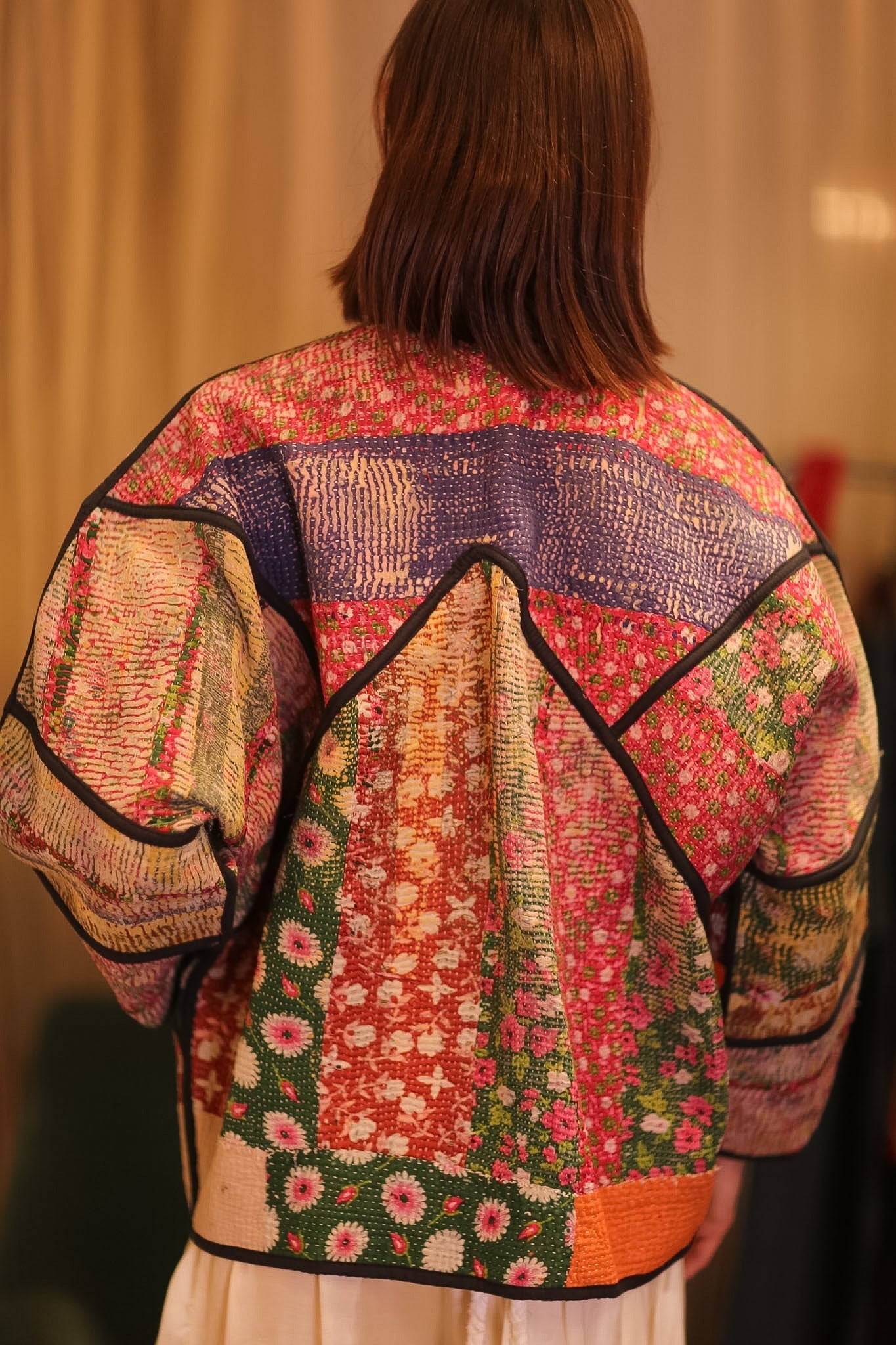 PATCHWORK PATTERN KANTHA JACKET FLOWER GARDEN - MOMO STUDIO BERLIN - Berlin Concept Store - sustainable & ethical fashion