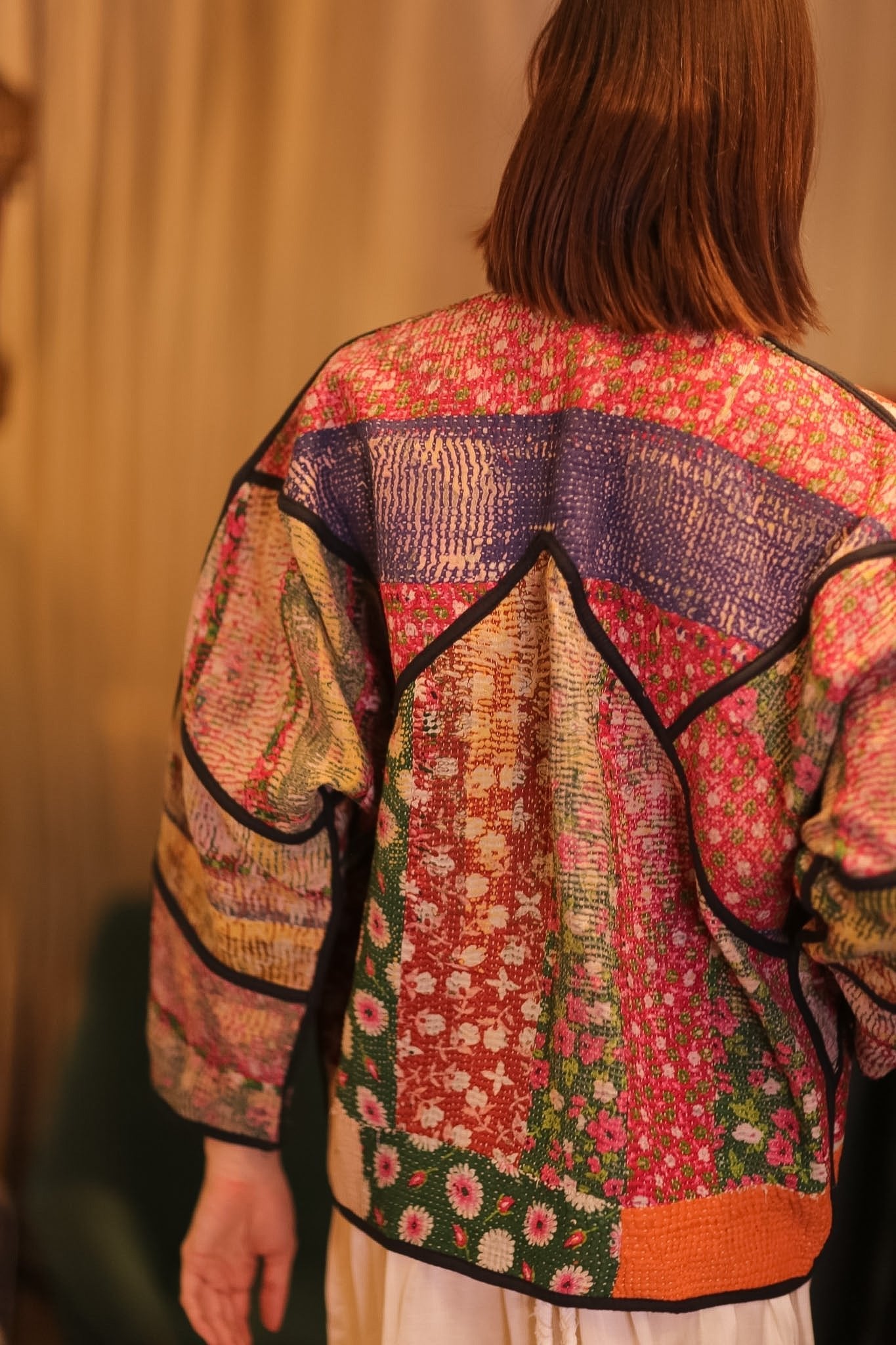 PATCHWORK PATTERN KANTHA JACKET FLOWER GARDEN - MOMO STUDIO BERLIN - Berlin Concept Store - sustainable & ethical fashion