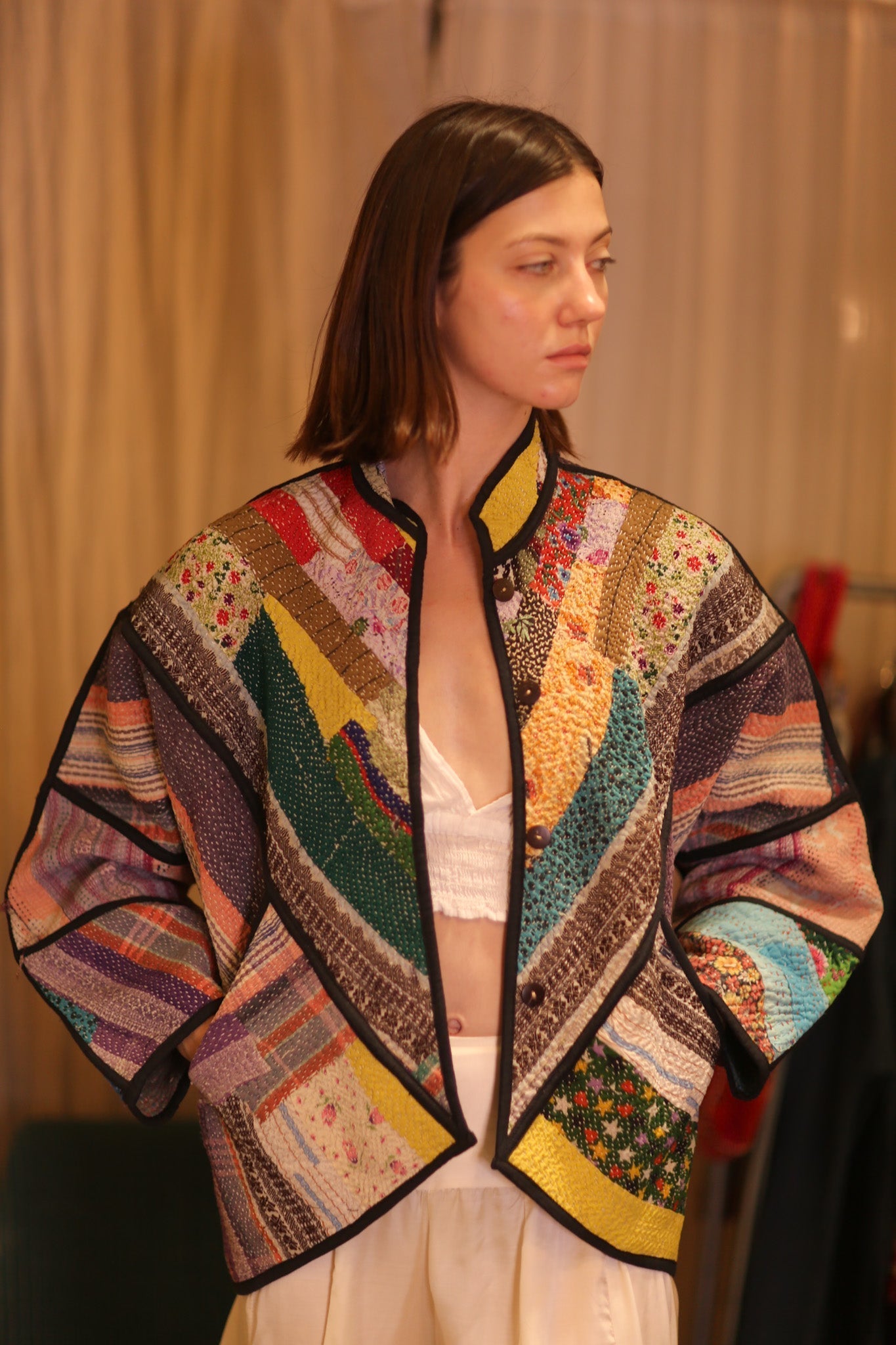PATCHWORK PATTERN KANTHA JACKET KHAOYAI - MOMO STUDIO BERLIN - Berlin Concept Store - sustainable & ethical fashion