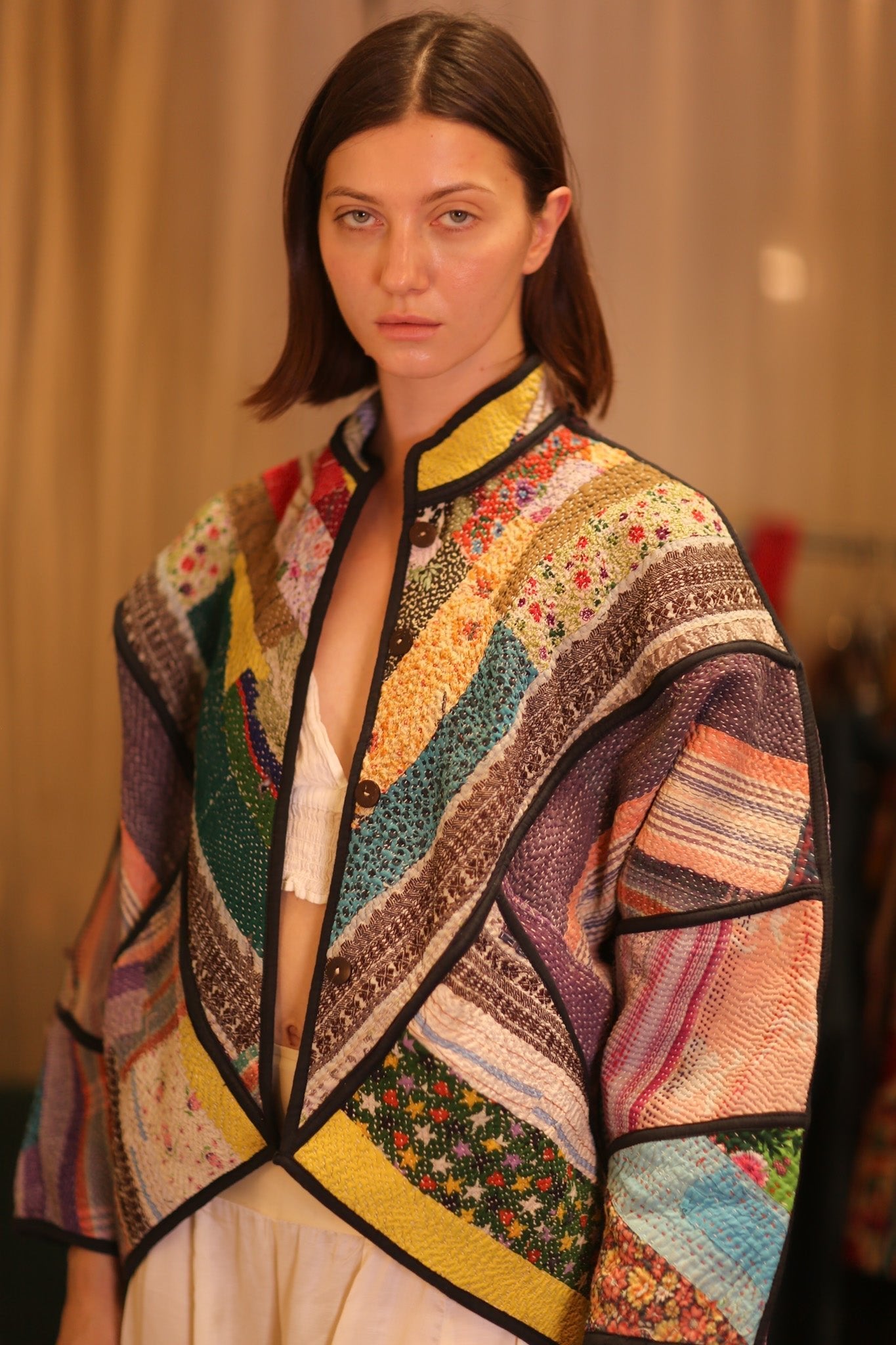 PATCHWORK PATTERN KANTHA JACKET KHAOYAI - MOMO STUDIO BERLIN - Berlin Concept Store - sustainable & ethical fashion