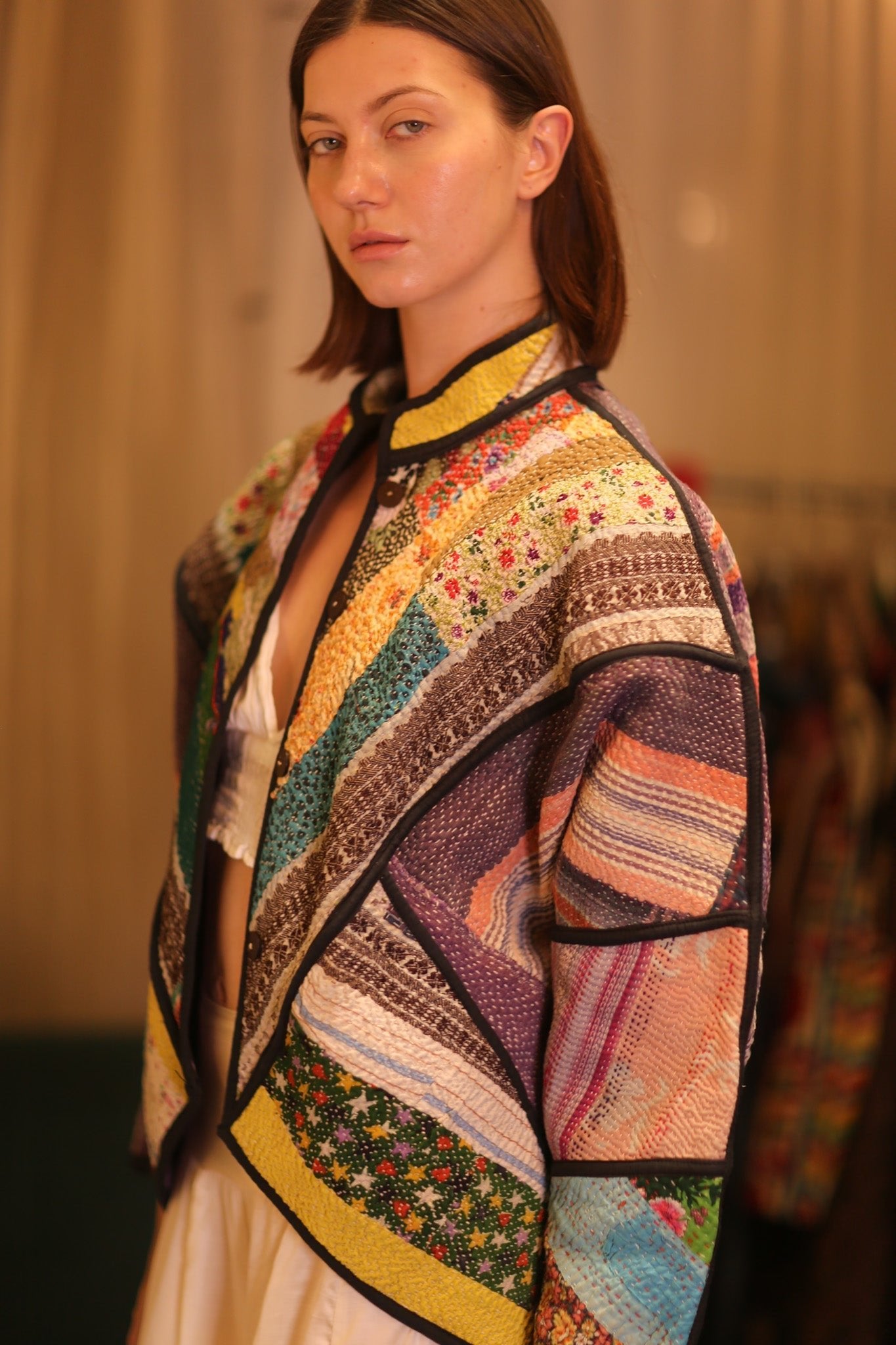 PATCHWORK PATTERN KANTHA JACKET KHAOYAI - MOMO STUDIO BERLIN - Berlin Concept Store - sustainable & ethical fashion