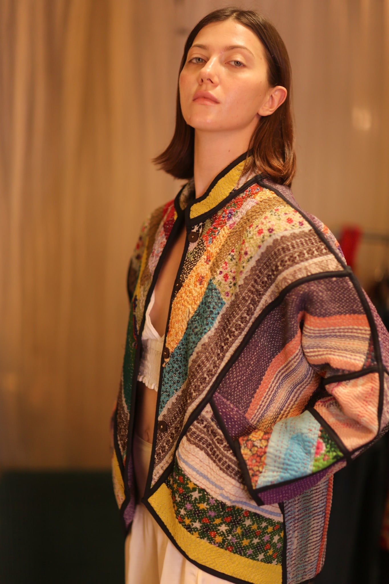 PATCHWORK PATTERN KANTHA JACKET KHAOYAI - MOMO STUDIO BERLIN - Berlin Concept Store - sustainable & ethical fashion