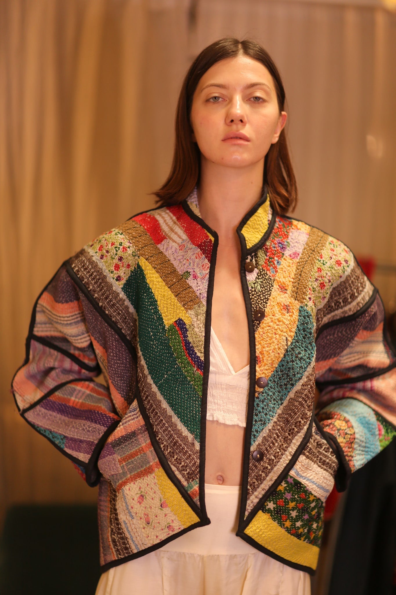 PATCHWORK PATTERN KANTHA JACKET KHAOYAI - MOMO STUDIO BERLIN - Berlin Concept Store - sustainable & ethical fashion