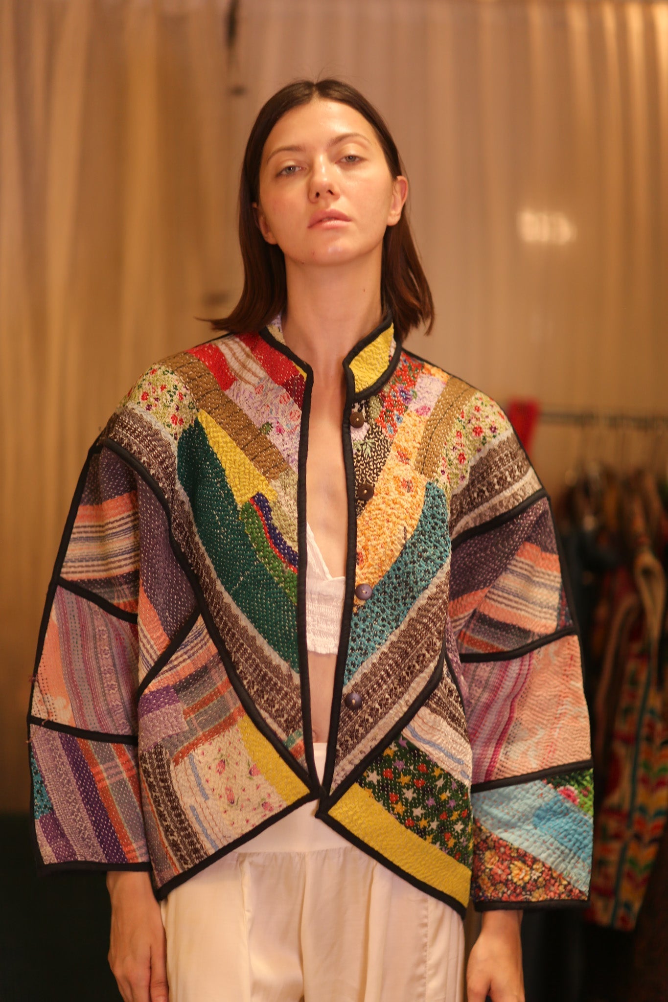 PATCHWORK PATTERN KANTHA JACKET KHAOYAI - MOMO STUDIO BERLIN - Berlin Concept Store - sustainable & ethical fashion