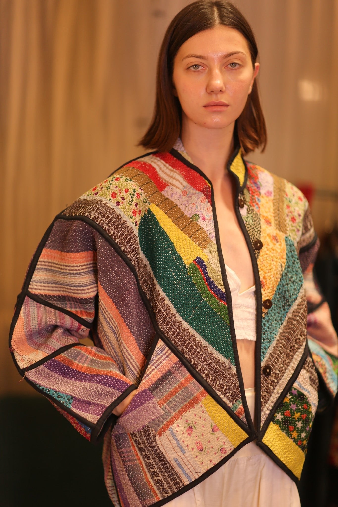 PATCHWORK PATTERN KANTHA JACKET KHAOYAI - MOMO STUDIO BERLIN - Berlin Concept Store - sustainable & ethical fashion