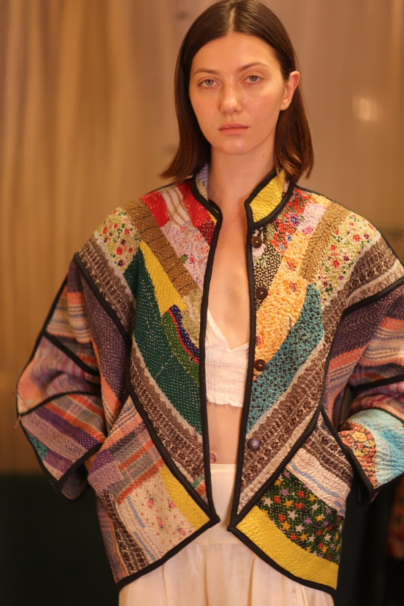 PATCHWORK PATTERN KANTHA JACKET KHAOYAI - MOMO STUDIO BERLIN - Berlin Concept Store - sustainable & ethical fashion