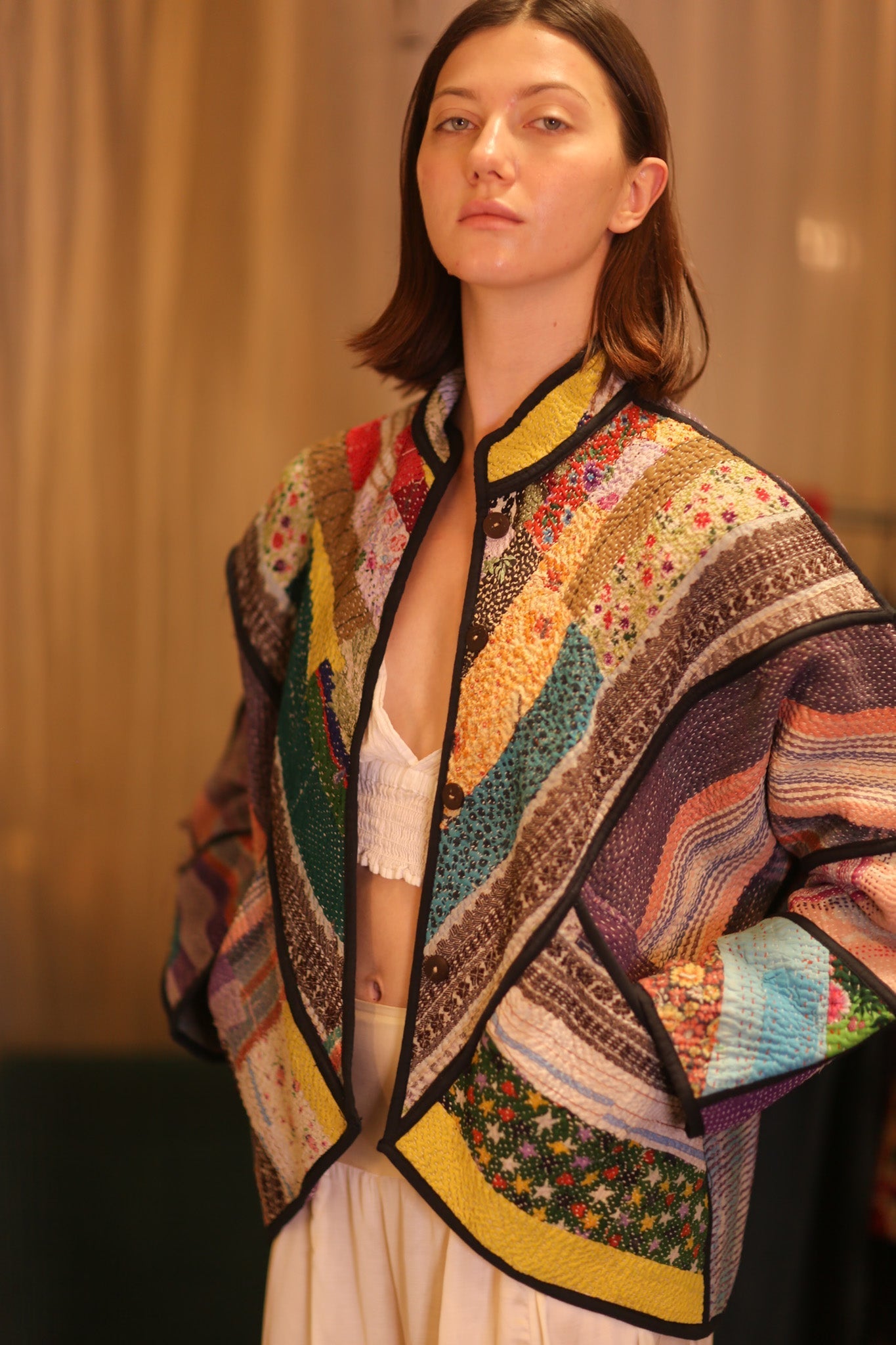PATCHWORK PATTERN KANTHA JACKET KHAOYAI - MOMO STUDIO BERLIN - Berlin Concept Store - sustainable & ethical fashion