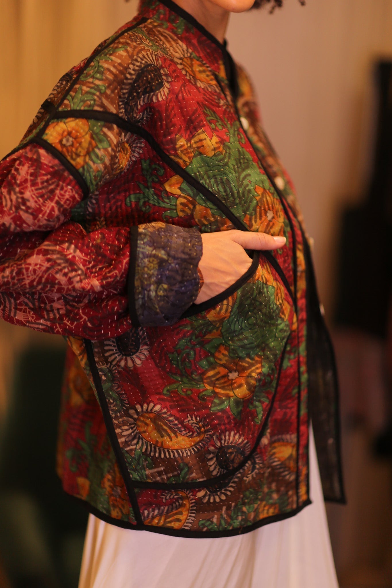 PATCHWORK PATTERN KANTHA JACKET NWEPAN - MOMO STUDIO BERLIN - Berlin Concept Store - sustainable & ethical fashion
