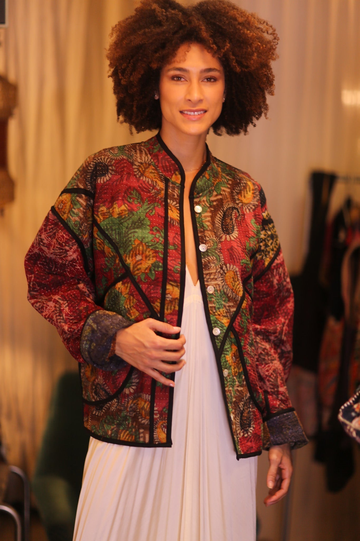 PATCHWORK PATTERN KANTHA JACKET NWEPAN - MOMO STUDIO BERLIN - Berlin Concept Store - sustainable & ethical fashion