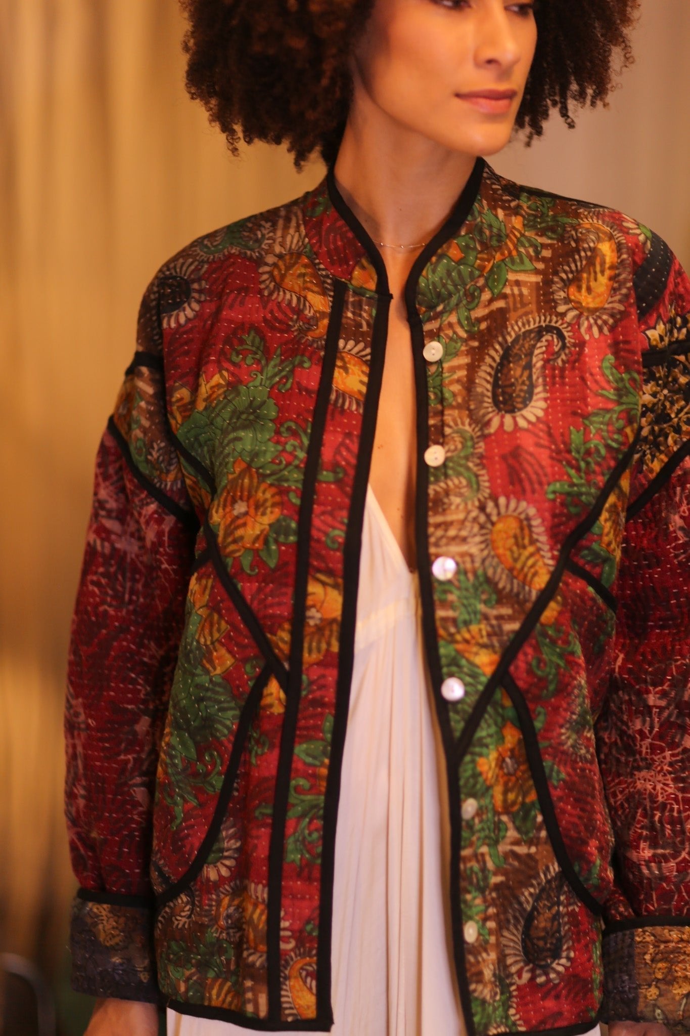 PATCHWORK PATTERN KANTHA JACKET NWEPAN - MOMO STUDIO BERLIN - Berlin Concept Store - sustainable & ethical fashion