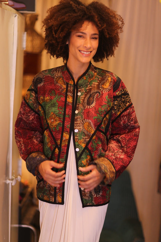 PATCHWORK PATTERN KANTHA JACKET NWEPAN - MOMO STUDIO BERLIN - Berlin Concept Store - sustainable & ethical fashion