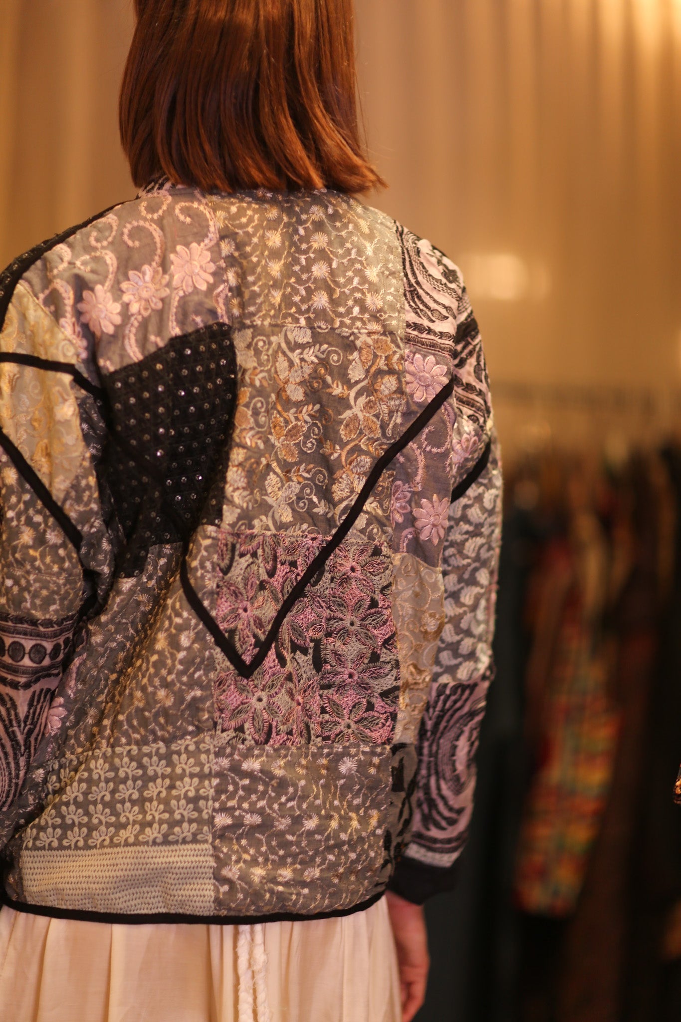 PATCHWORK PATTERN KANTHA JACKET SAKURA - MOMO STUDIO BERLIN - Berlin Concept Store - sustainable & ethical fashion