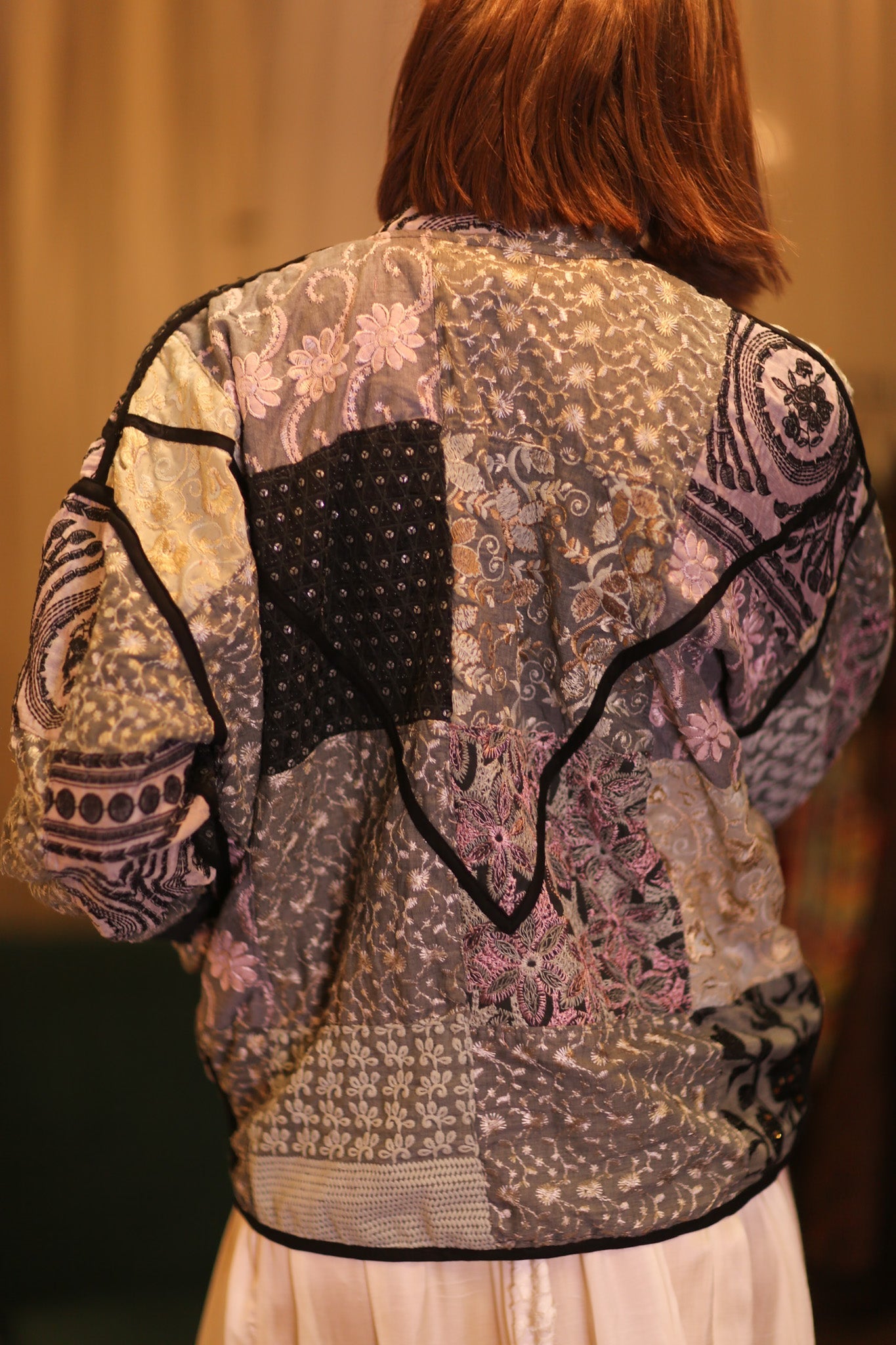 PATCHWORK PATTERN KANTHA JACKET SAKURA - MOMO STUDIO BERLIN - Berlin Concept Store - sustainable & ethical fashion