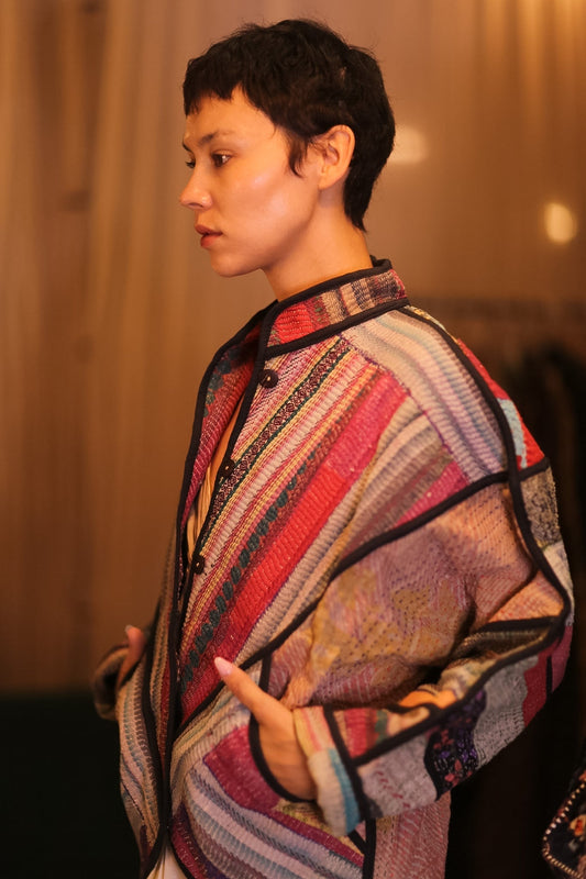 PATCHWORK PATTERN KANTHA JACKET SHUKHIN - MOMO STUDIO BERLIN - Berlin Concept Store - sustainable & ethical fashion