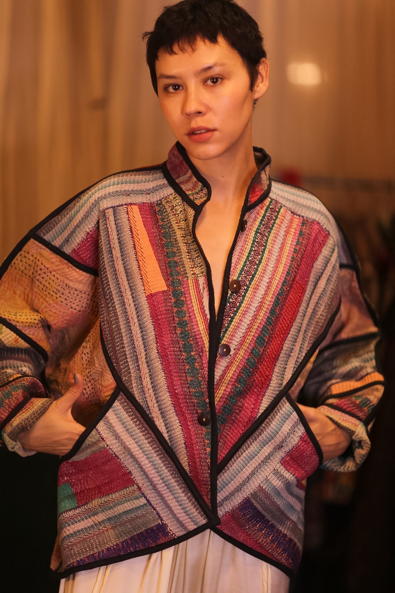 PATCHWORK PATTERN KANTHA JACKET SHUKHIN - MOMO STUDIO BERLIN - Berlin Concept Store - sustainable & ethical fashion