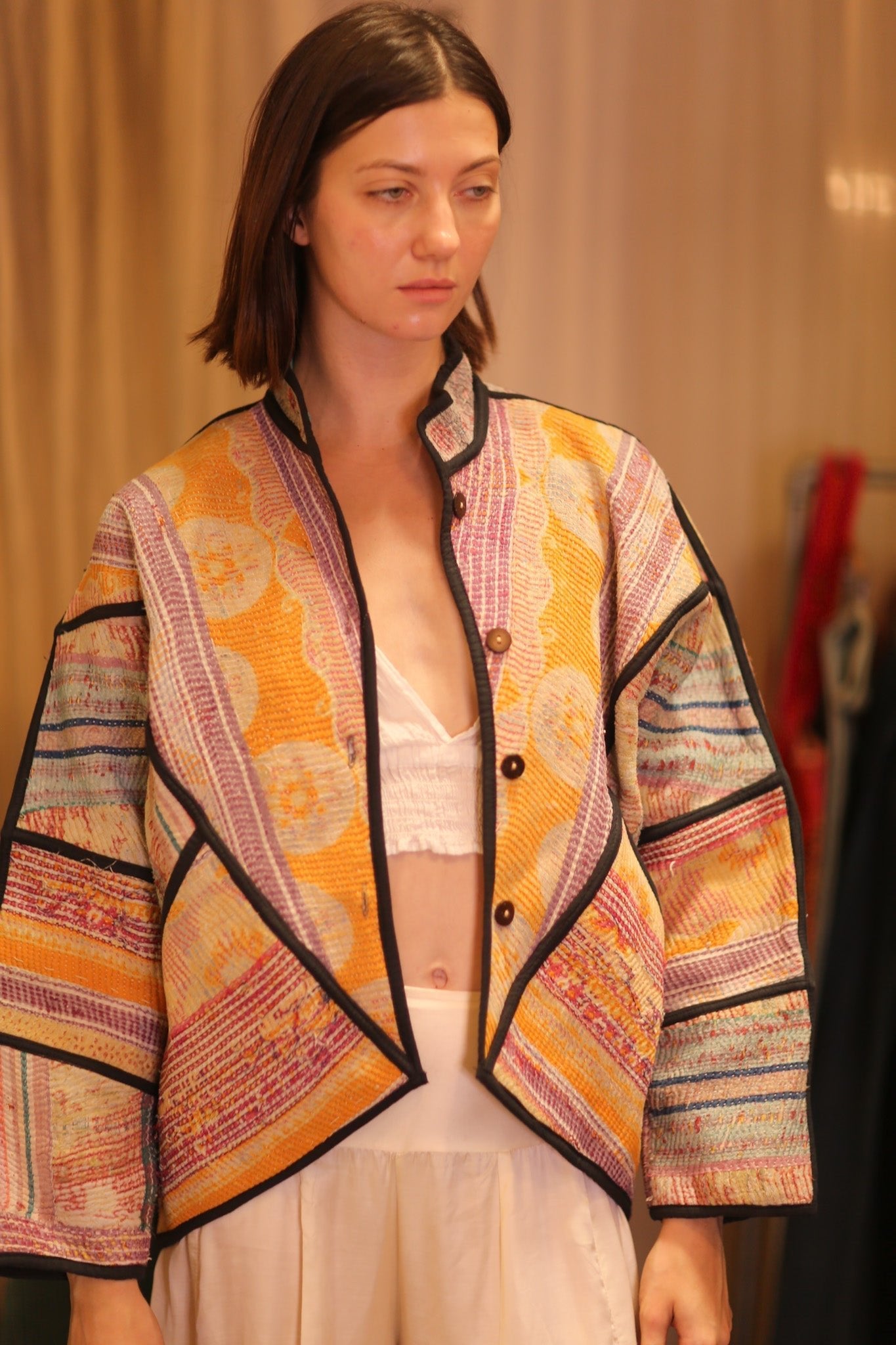PATCHWORK PATTERN KANTHA JACKET SHWEPOE - MOMO STUDIO BERLIN - Berlin Concept Store - sustainable & ethical fashion